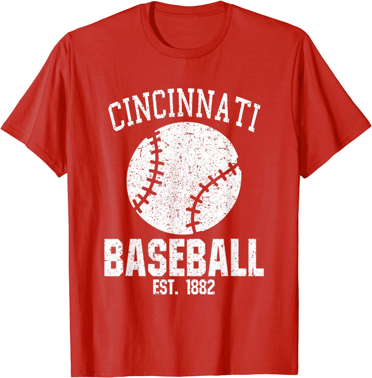 Cincinnati Baseball Fans Est 1882 Old Vintage Style T-Shirt