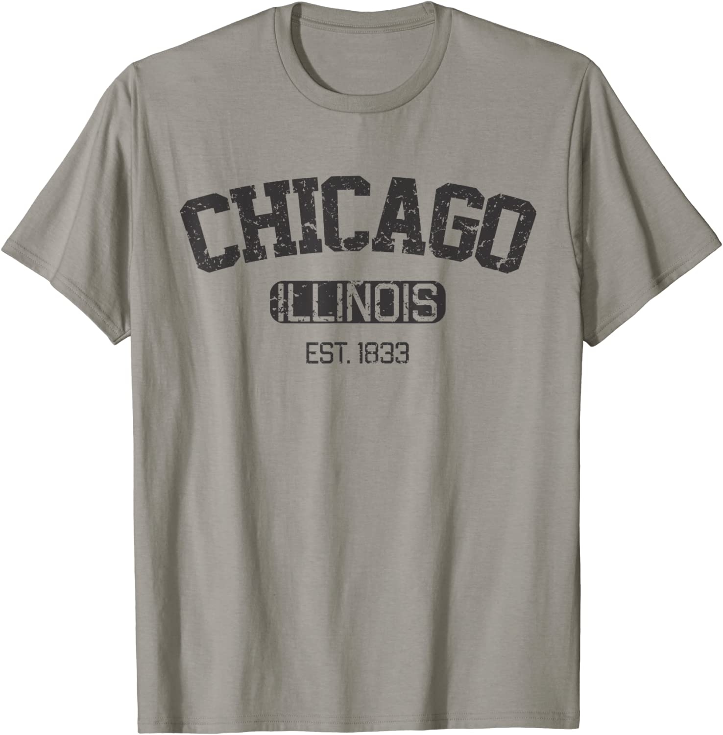 Vintage Chicago Illinois Est 1833 Souvenir Gift T-Shirt