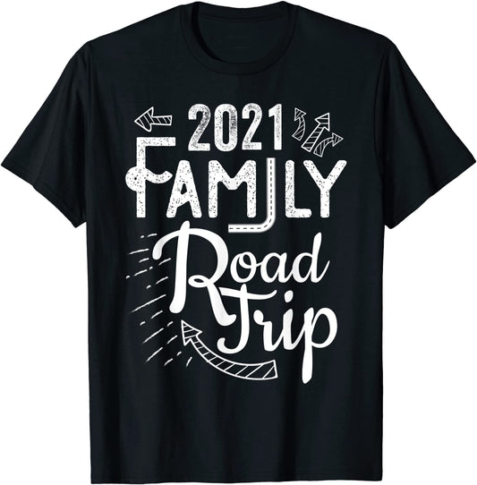 2021 Family Road Trip Vacation Gift T Shirt Matching T-Shirt