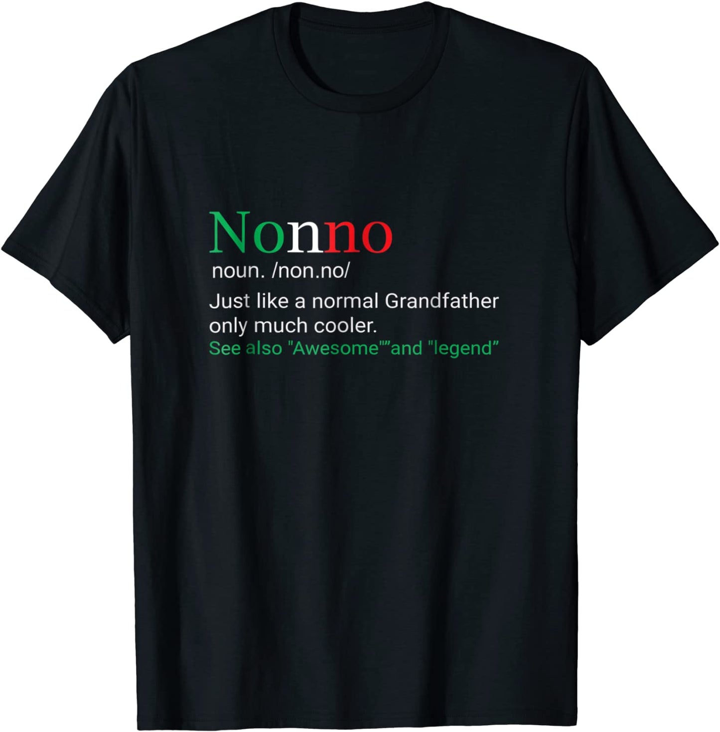 Best Funny Nonno Italian Grandfather Definition Gift T-Shirt