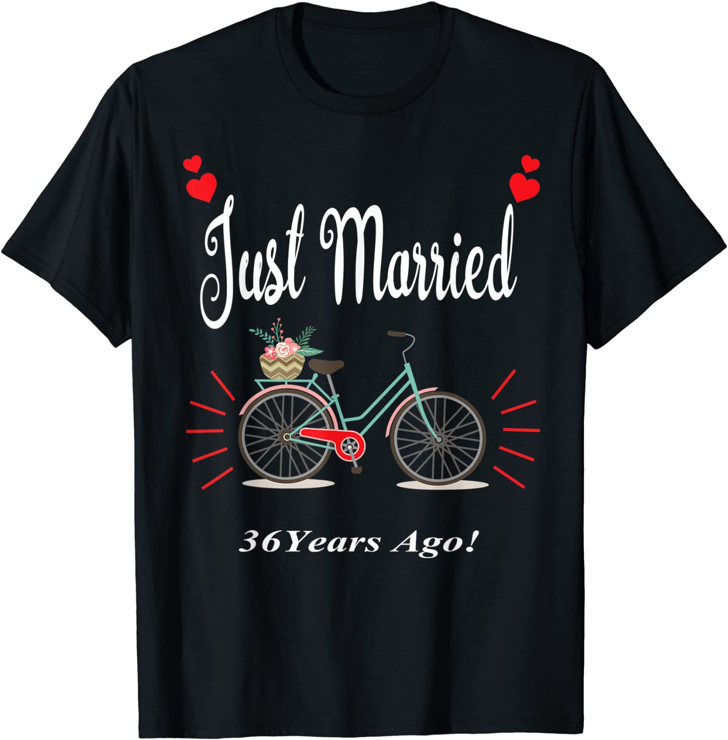 36th Wedding Anniversary 36 Year Gifts Her Him Couple Tshirt