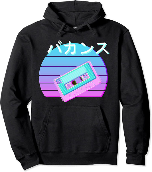 90s Retro Mix Tape Japanese Otaku Aesthetic Vaporwave Art Pullover Hoodie