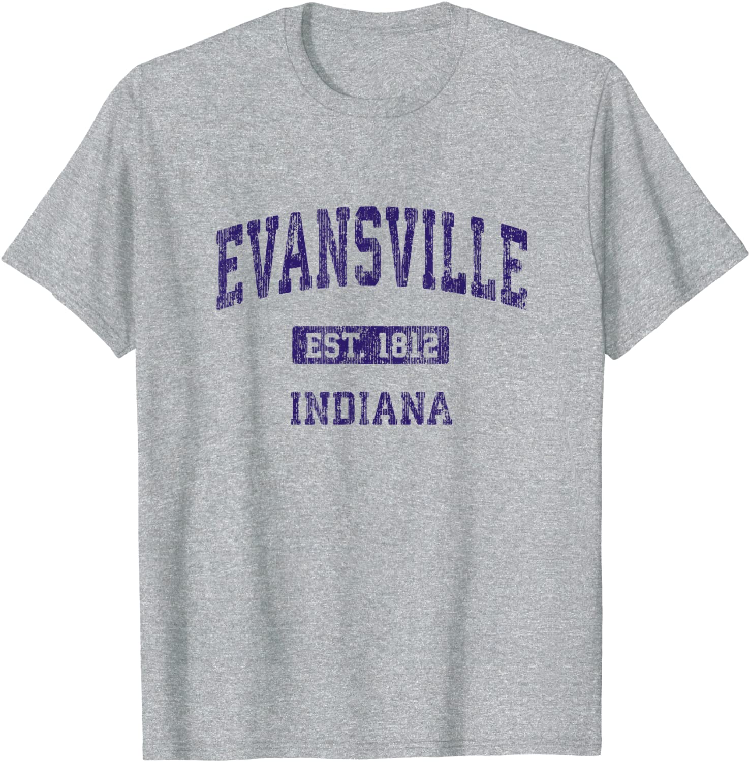 Evansville Indiana IN Vintage Athletic Sports Design T-Shirt