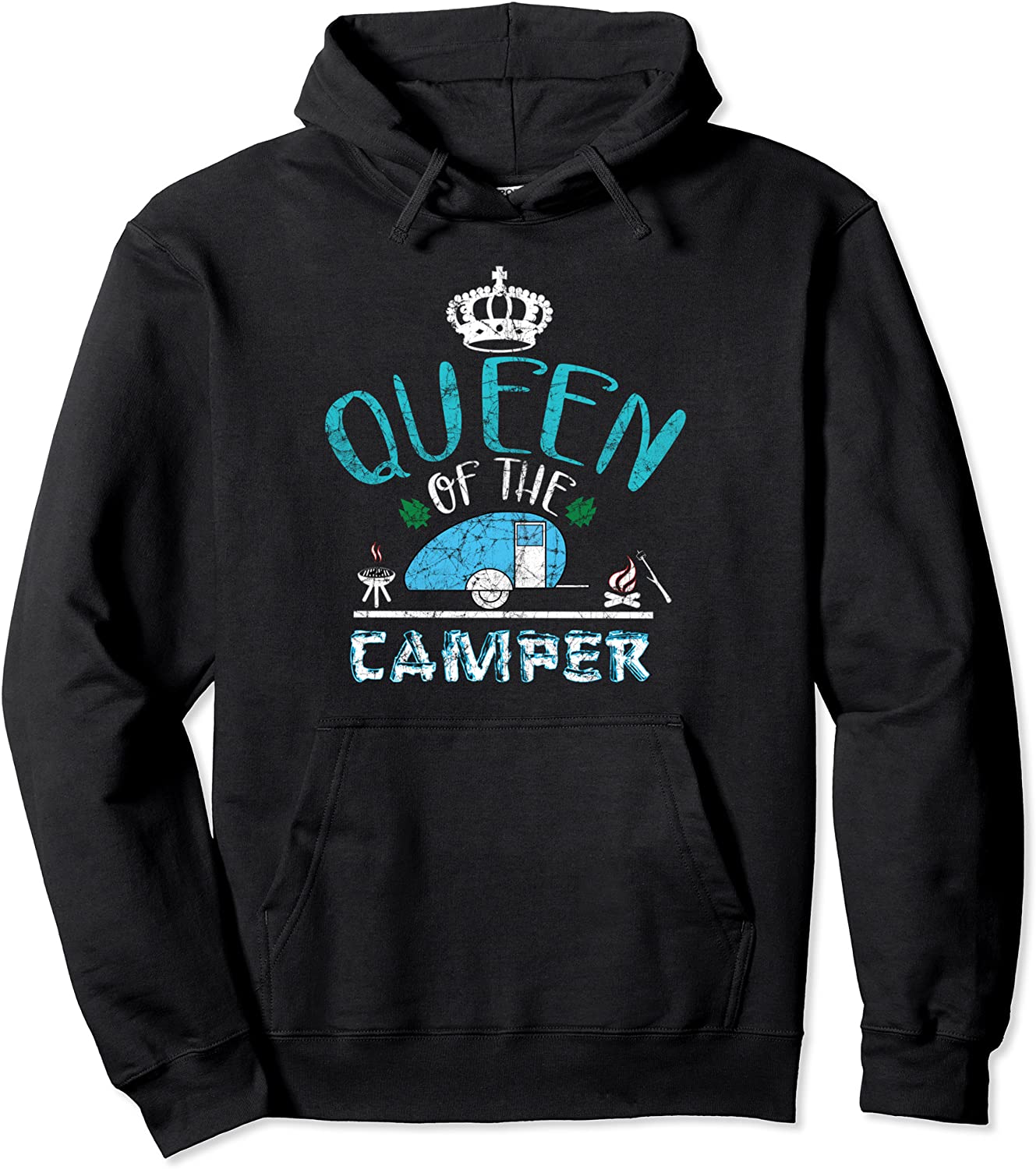 Queen of the Camper Hoodie funny Camping Hoodie