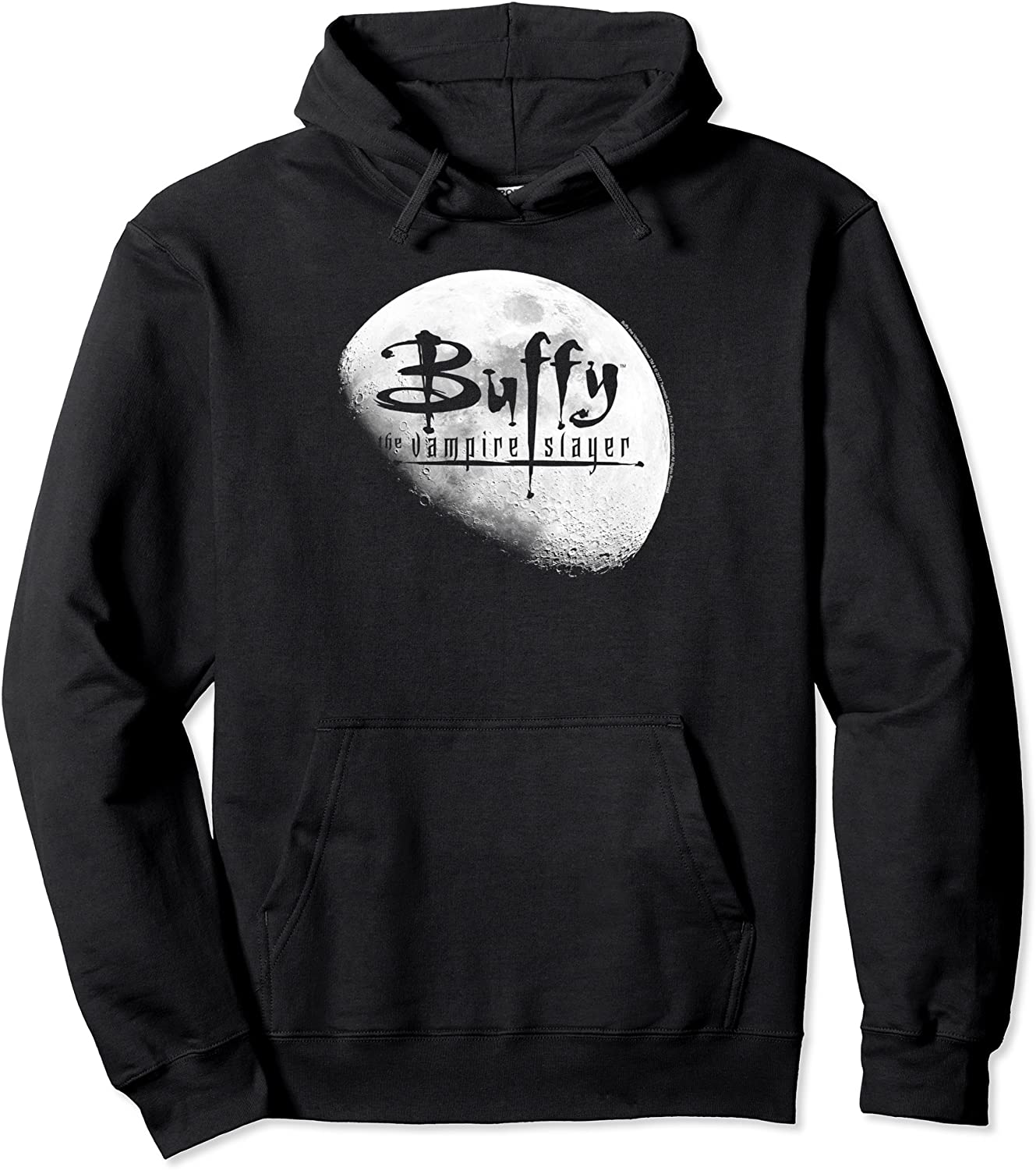 Buffy the Vampire Slayer Buffy Logo Moon Pullover Hoodie