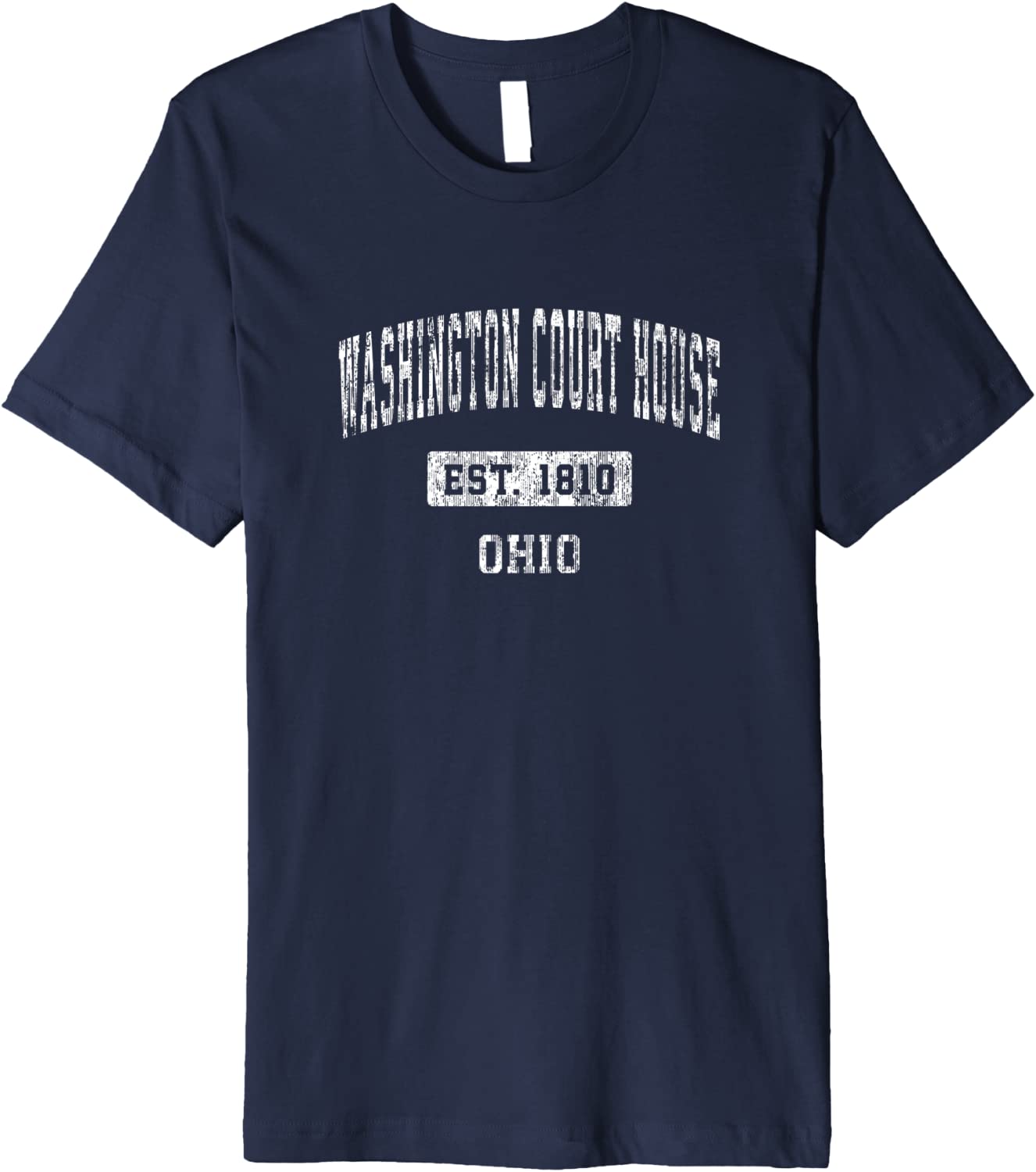 Mens Washington Court House Ohio OH Vintage Sports Established De Premium T-Shirt