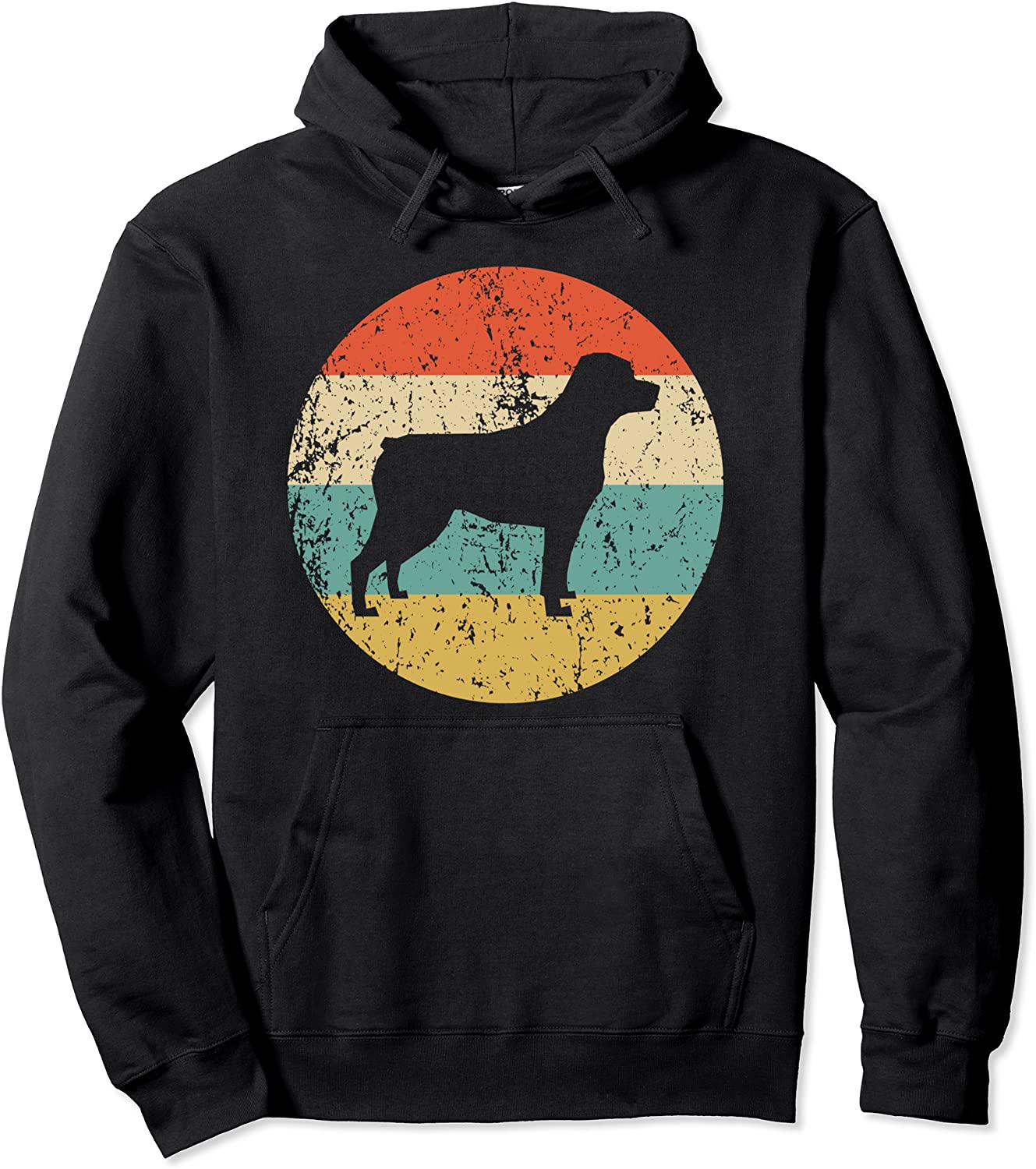 Rottweiler Hoodie - Vintage Retro Rottweiler Dog Hoodie