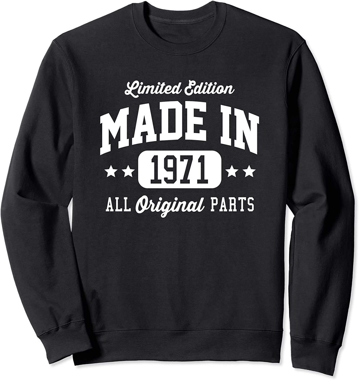 Vintage Made In 1971 Limited Edition Original Parts Dark Sweatshirt