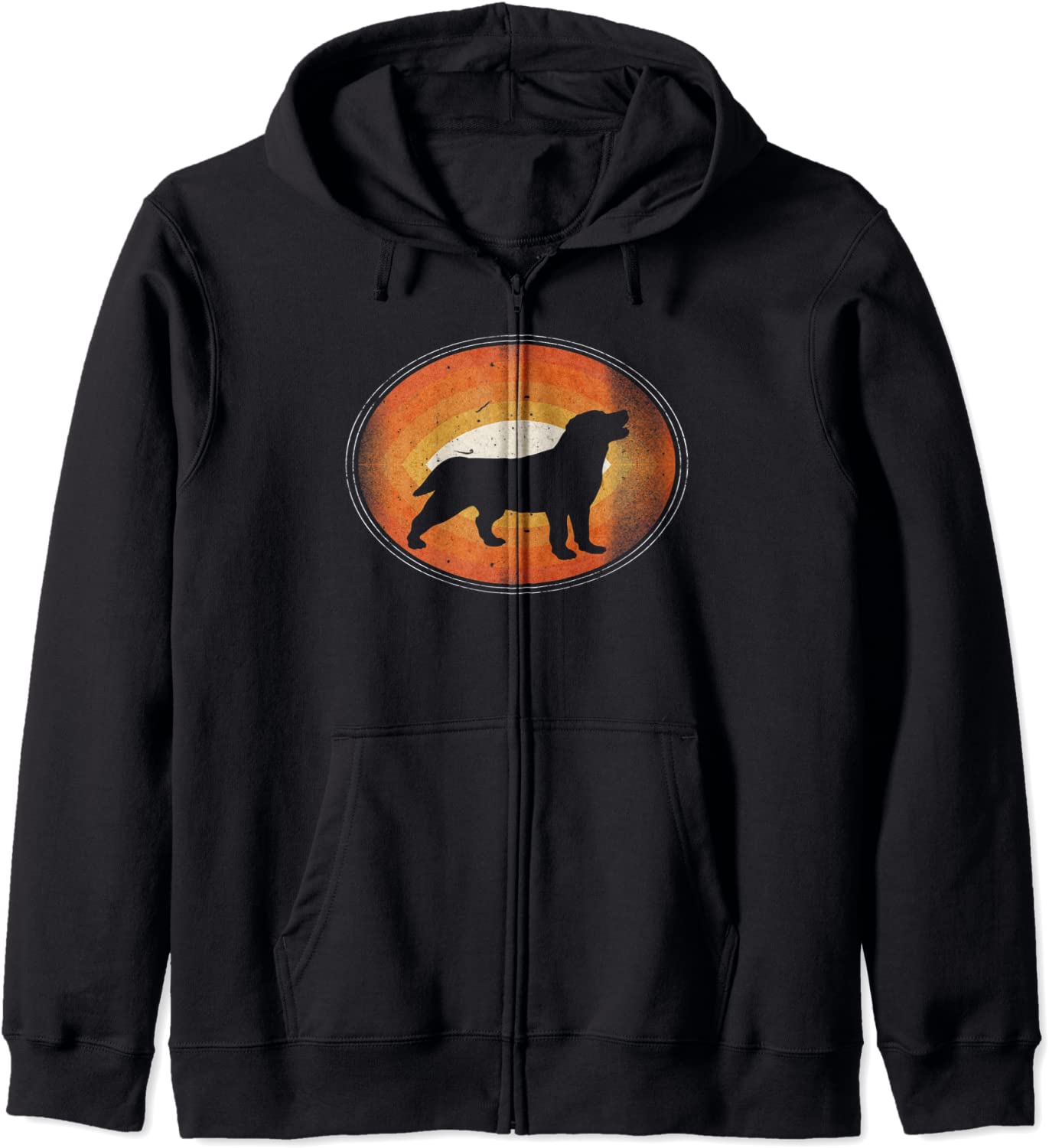 Graphic 365 Dog Breed Labrador Retriever Retro Style Hoodie