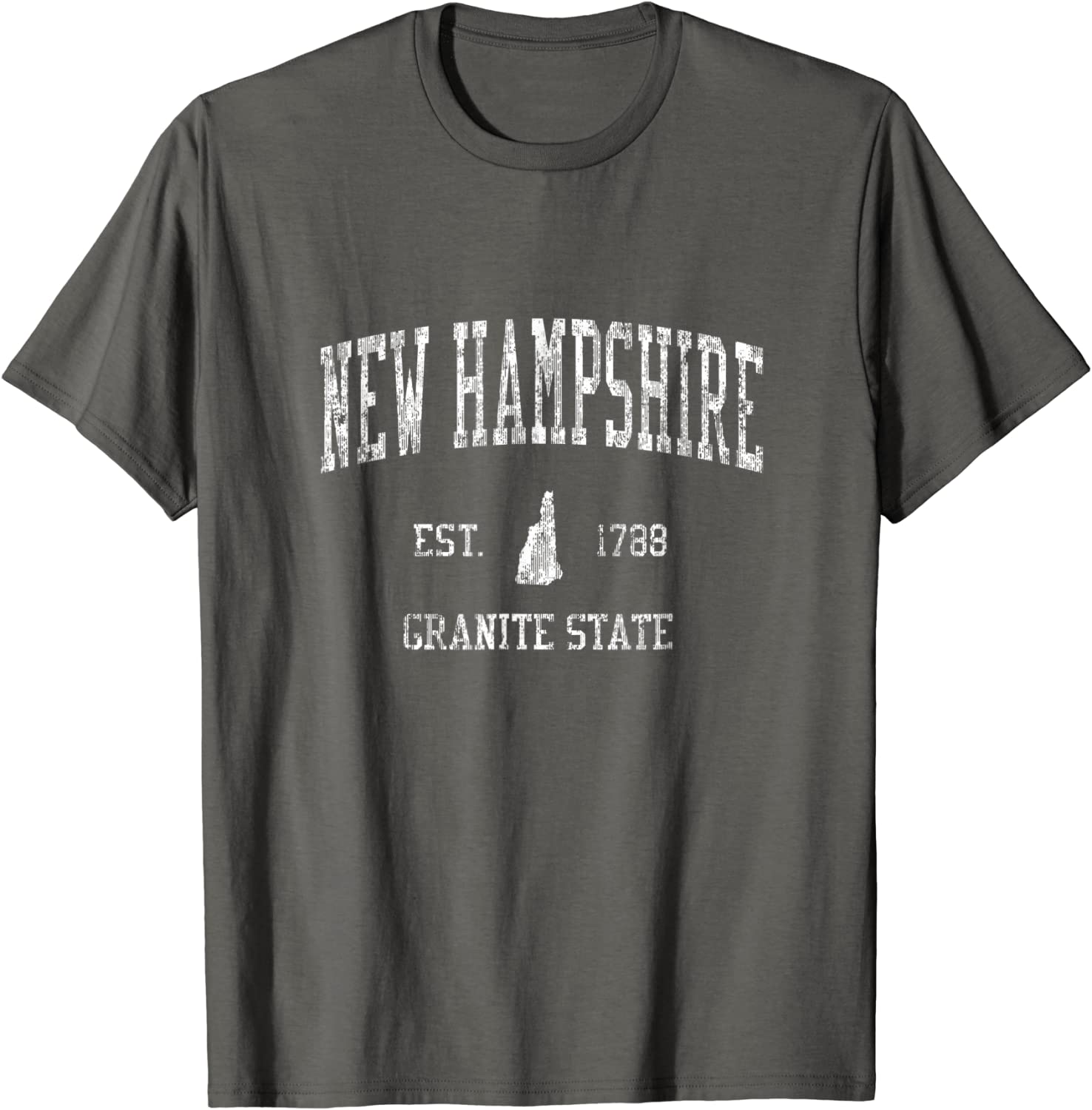 Retro New Hampshire T Shirt Vintage Sports Tee Design