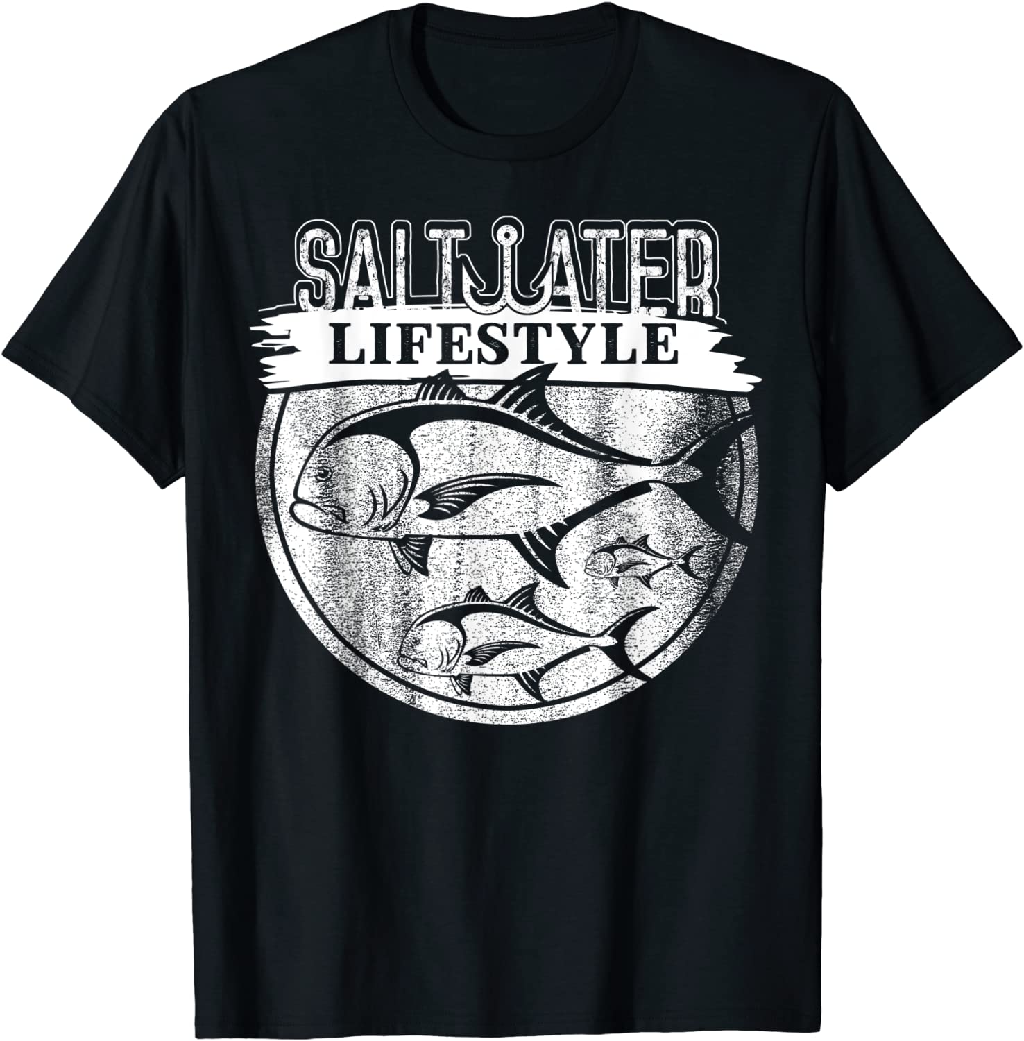 Saltwater Deep Sea Fishing Angler Fisherman Sport Ulua Fish T-Shirt