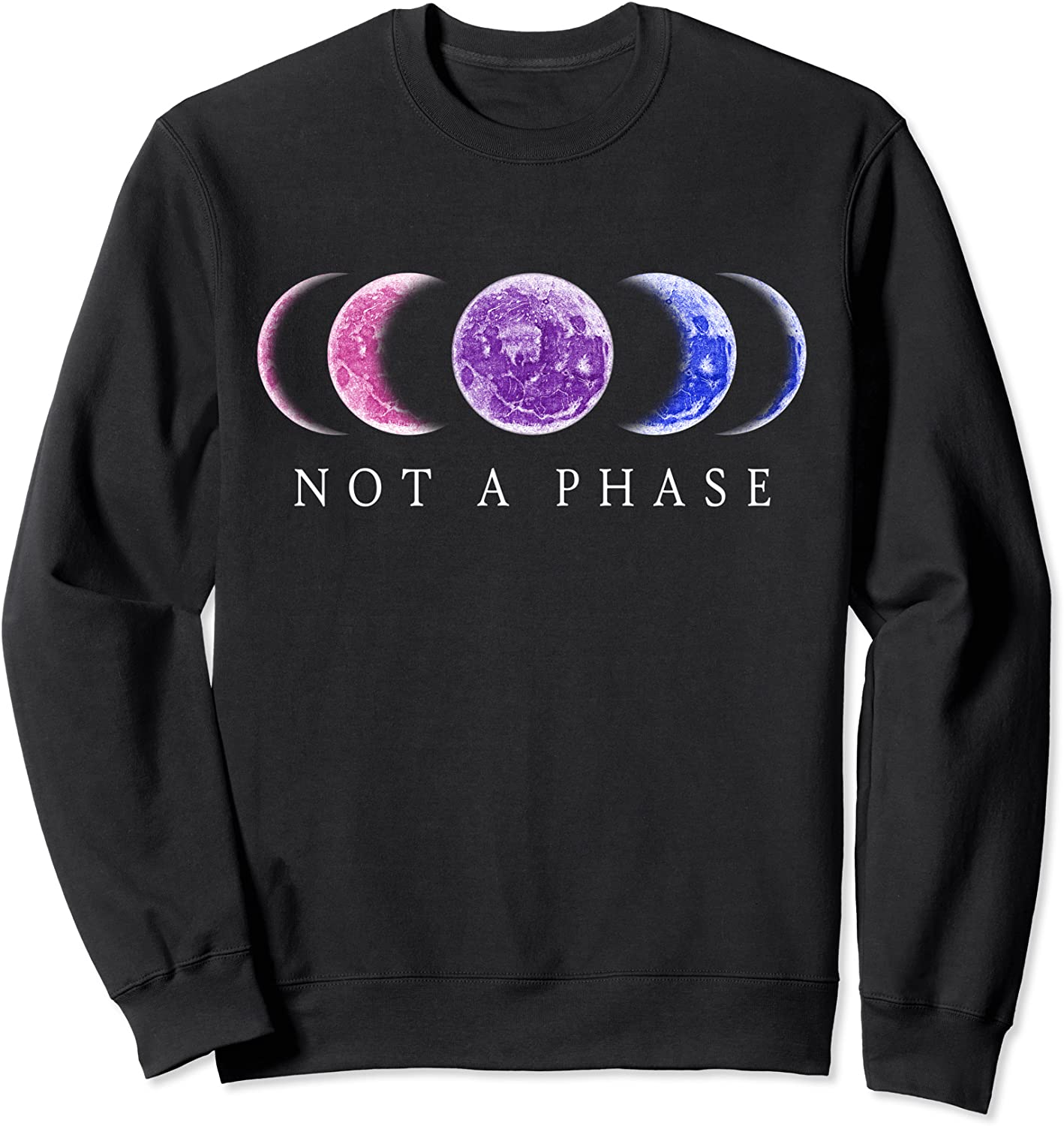 Bi Pride T-shirt - Not a Phase - bisexual shirts Sweatshirt