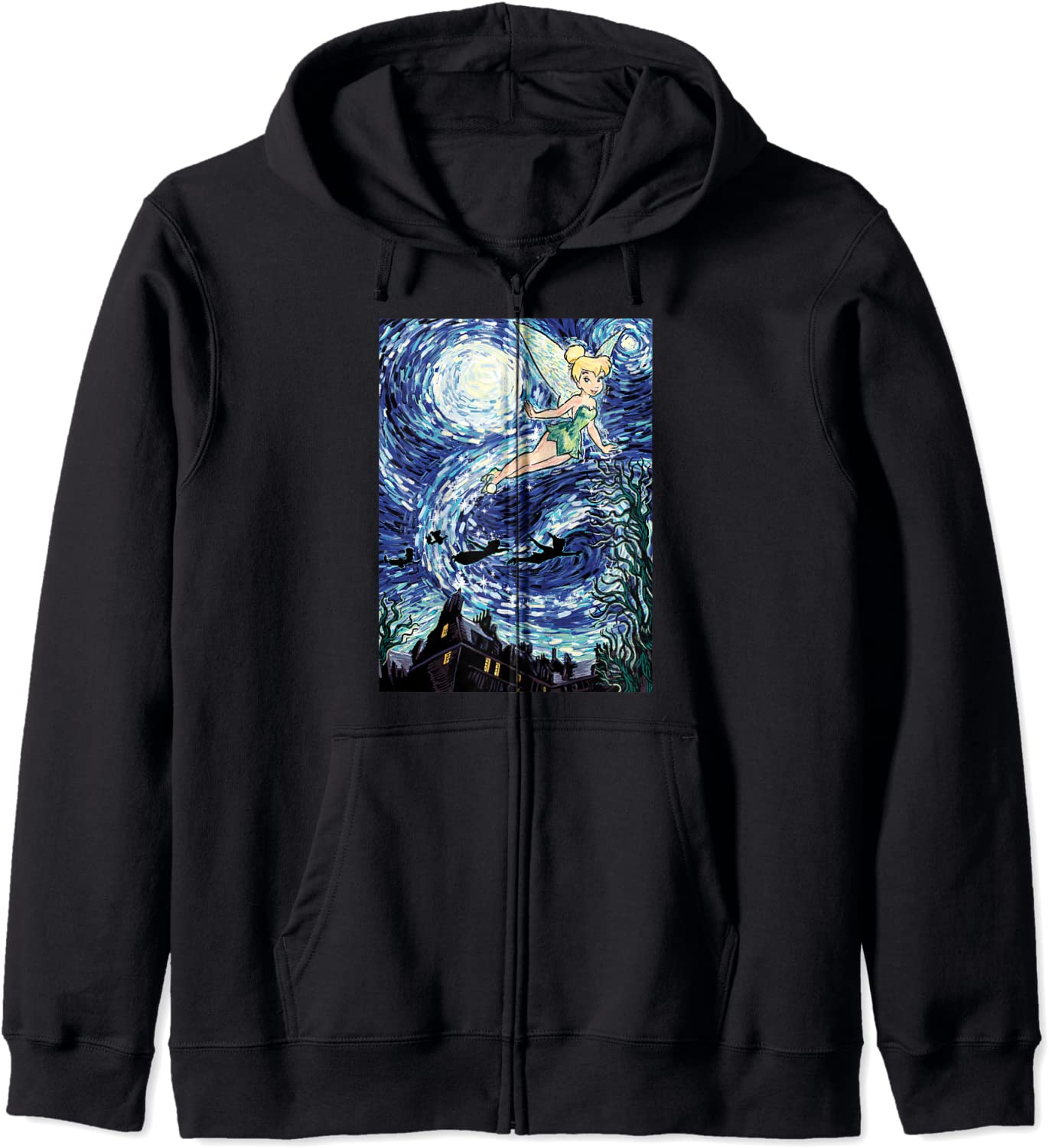 Disney Peter Pan Tinker Bell Starry Night Portrait Hoodie
