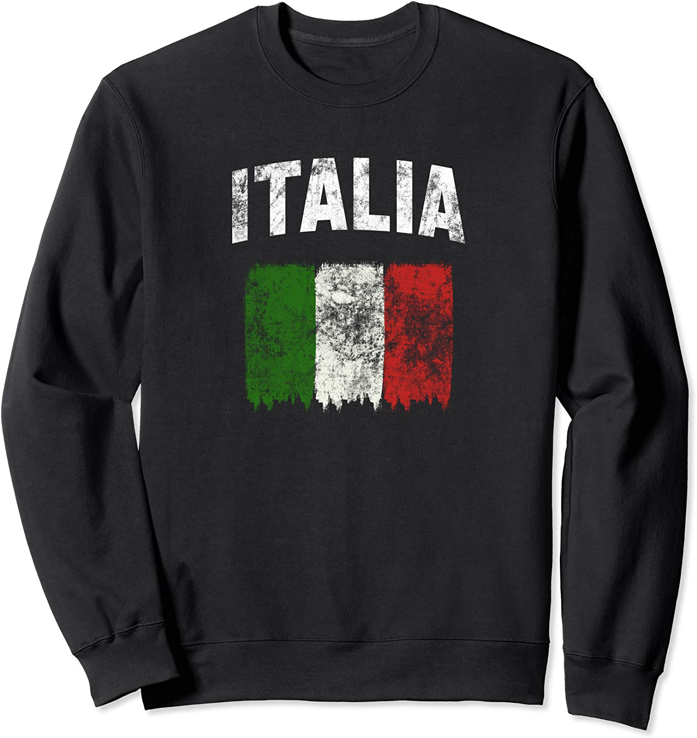 Italia Sweatshirt - Vintage Distressed Italian Flag