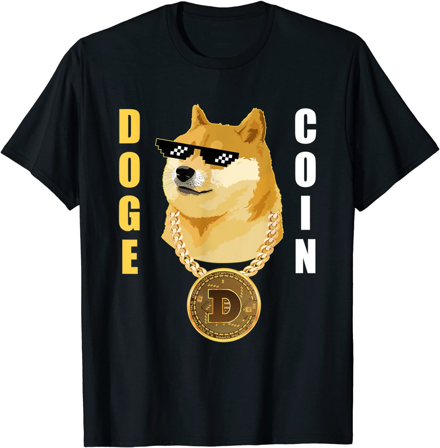 Dogecoin Cryptocurrency Thug Doge Gansta Crypto Altcoin T-Shirt