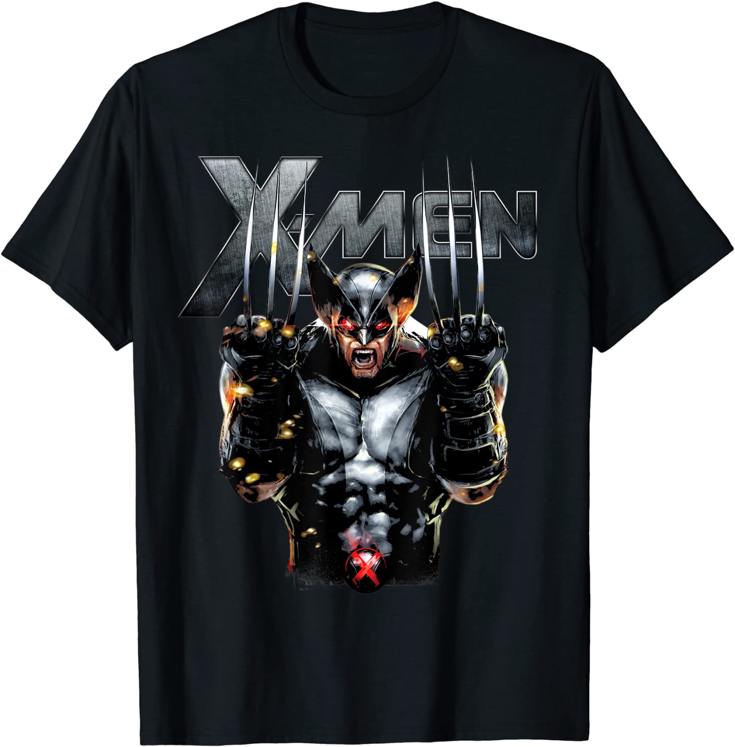 Marvel X-Men Wolverine Full Metal Razor Edge Graphic T-Shirt