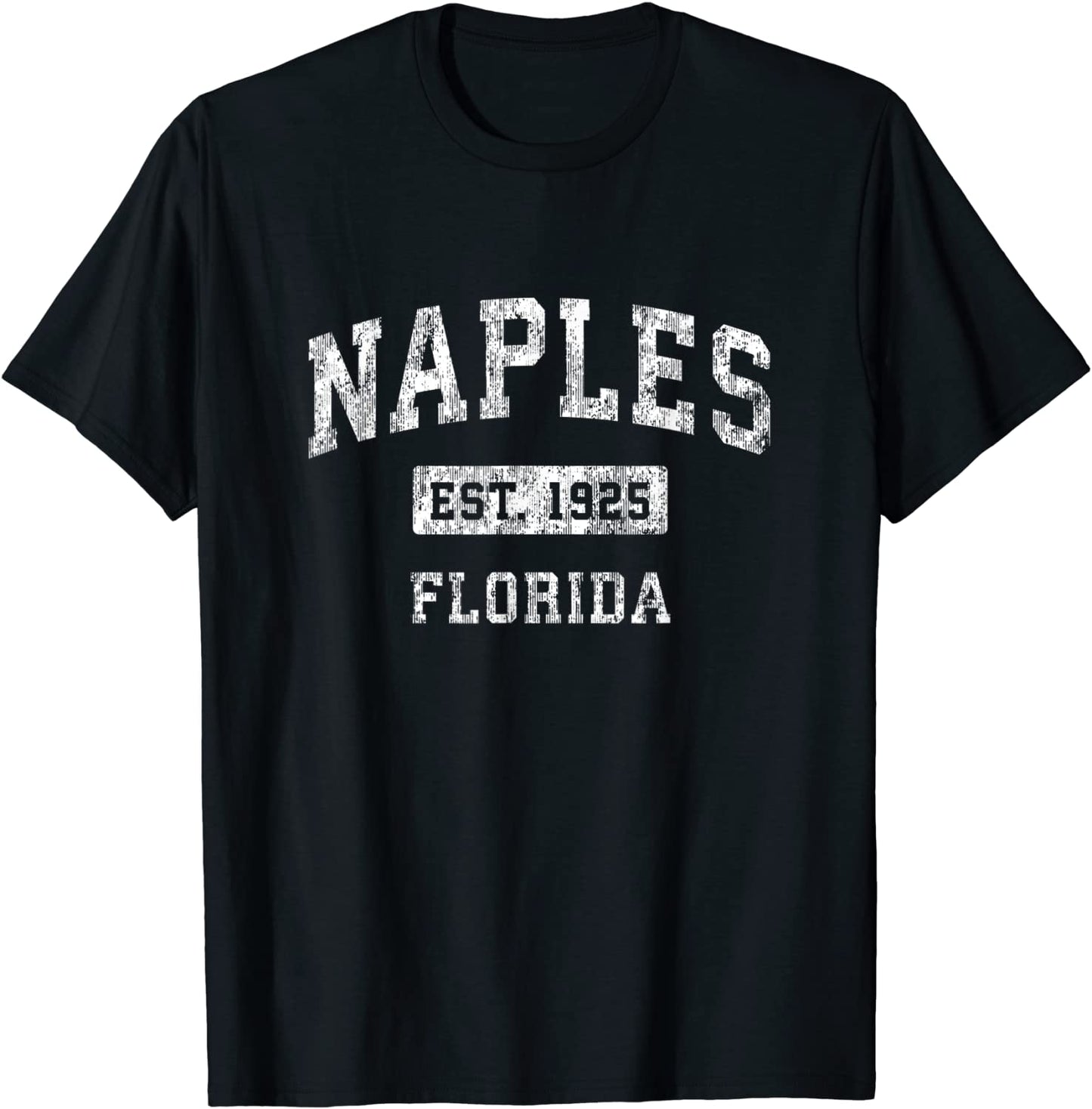 Naples Florida FL Vintage Established Sports Design T-Shirt