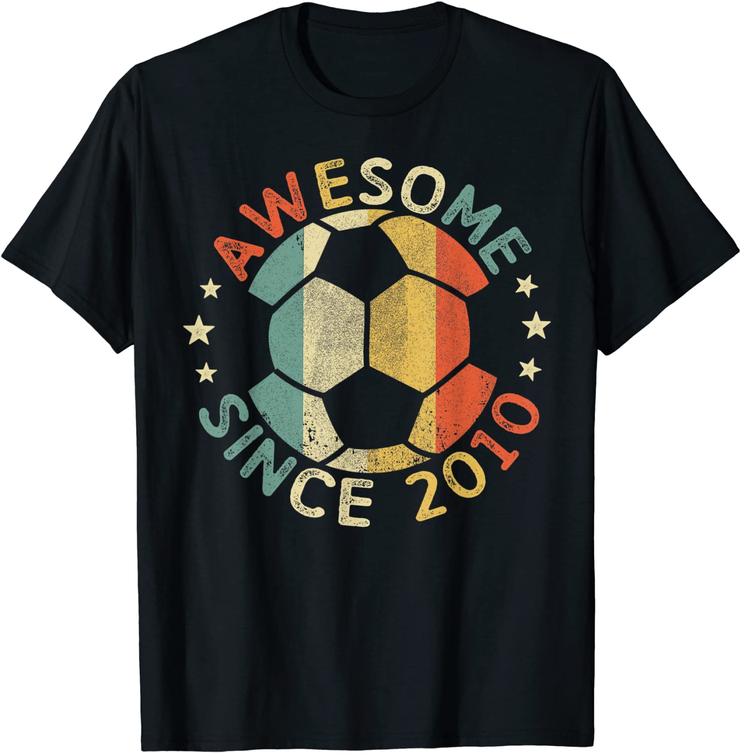 Awesome Since 2010 11th Birthday 11 Year Old Soccer Player T-Shirt