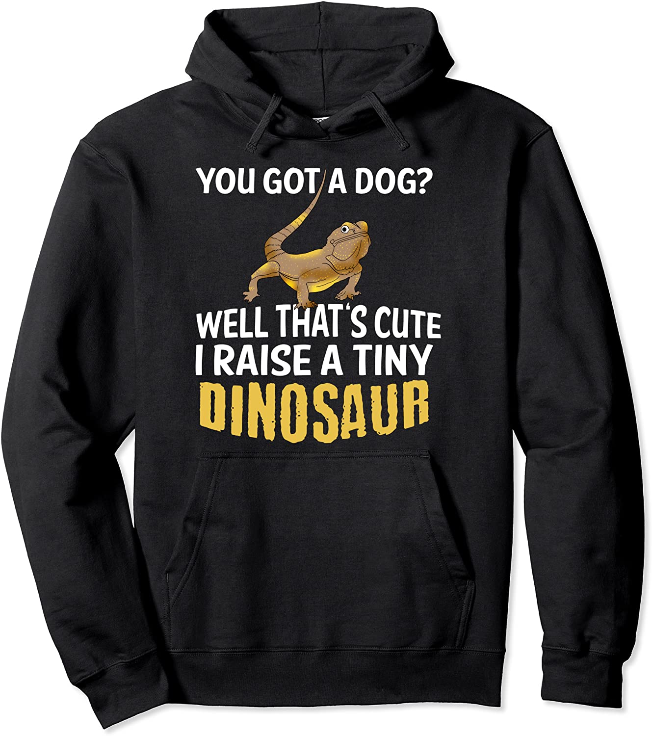 Funny Bearded Dragon Graphic Pet Lizard Lover Reptile Gift Pullover Hoodie