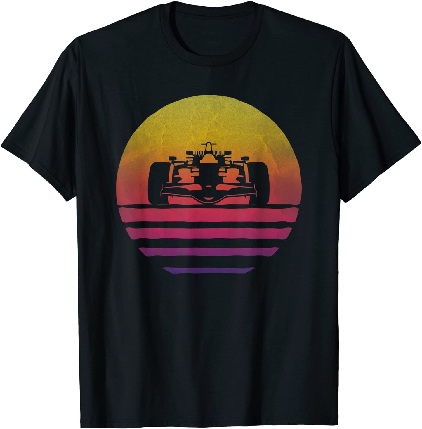 Formula Racing Shirt Retro 70s Vintage Silhouette Distressed T-Shirt