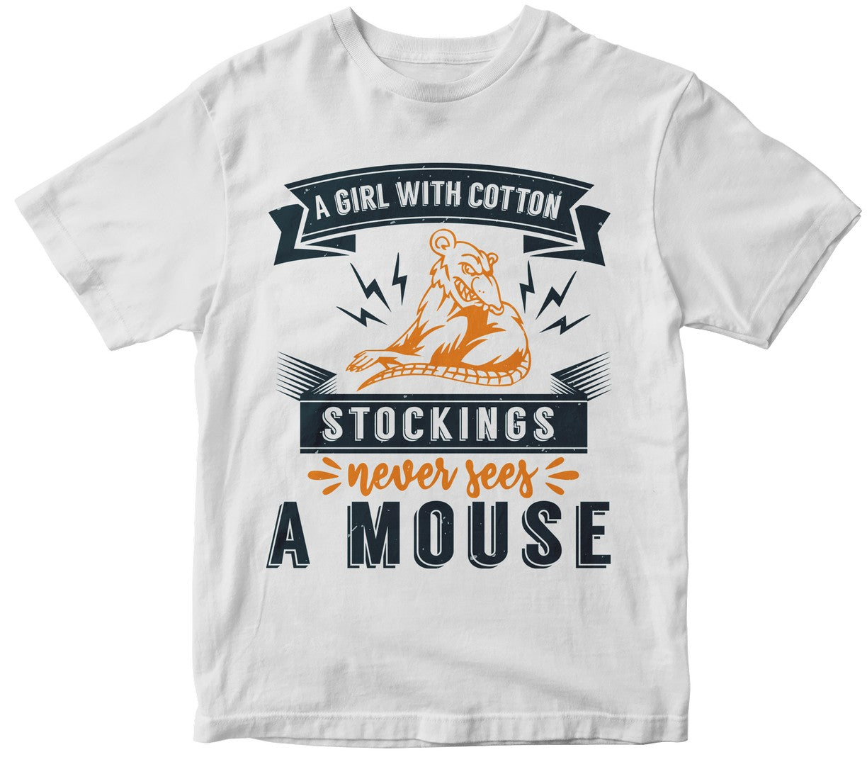 A Girl With Cotton Stockings Never Sees A Mouse