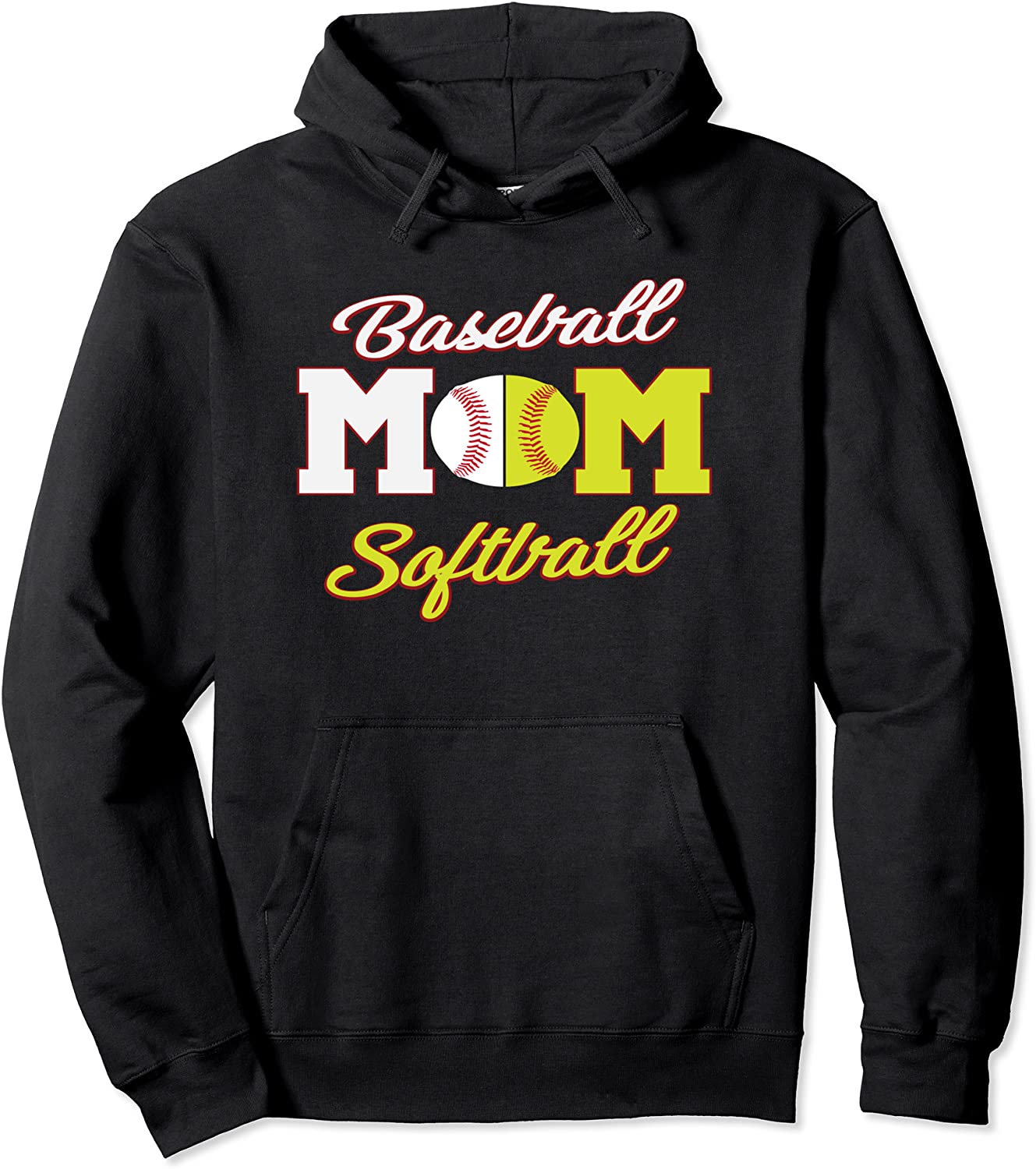 Funny Softball Baseball Mom Hoodie for Women