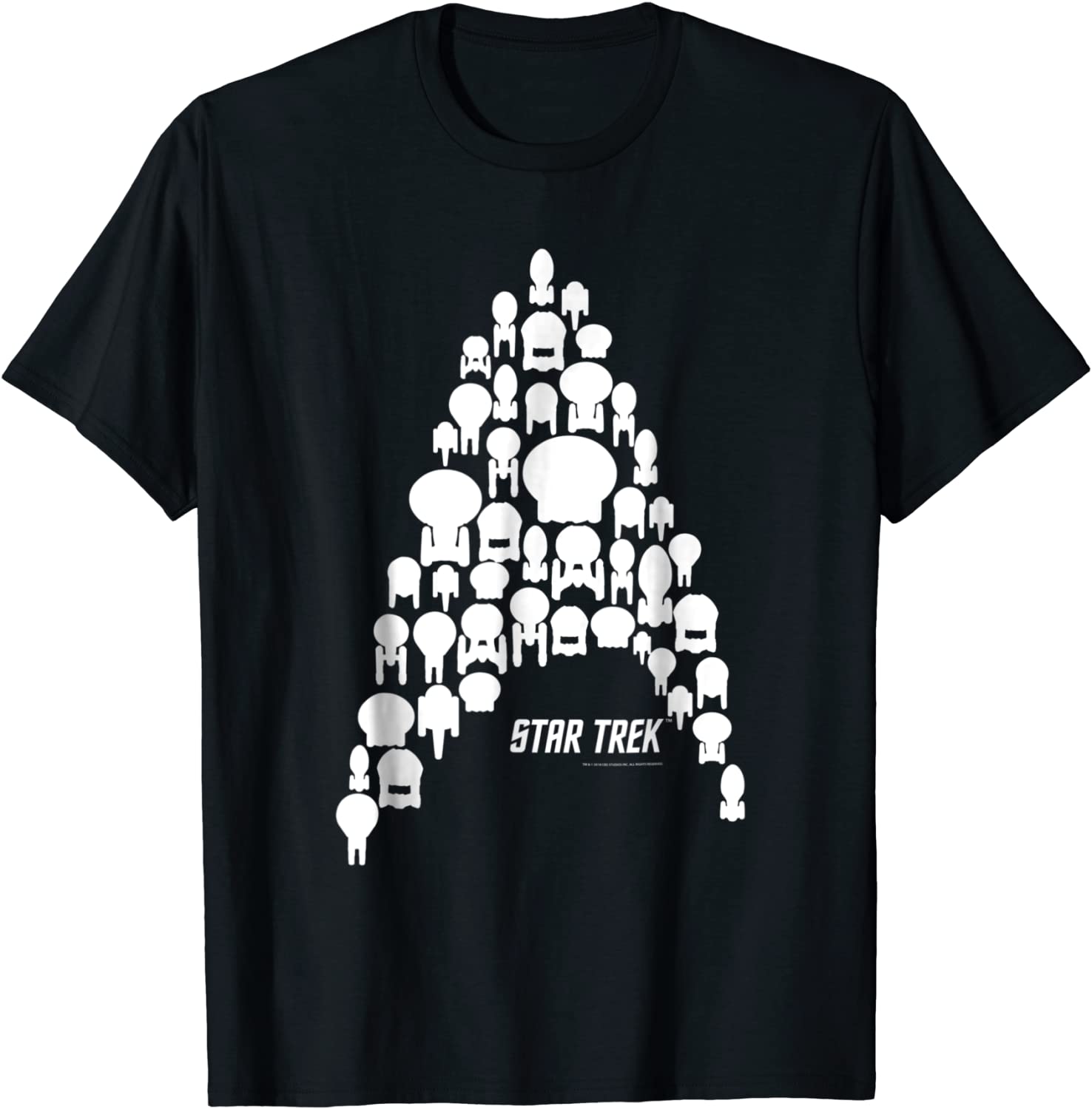 Star Trek Federation Fleet Delta Silhouette Graphic T-Shirt