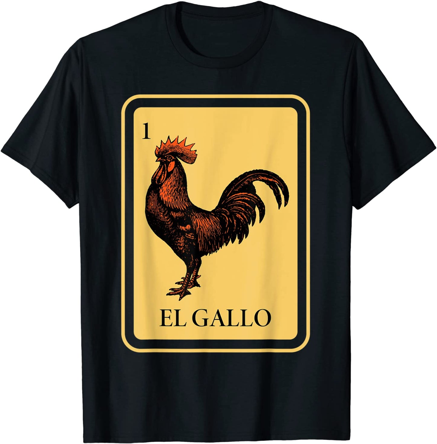 Mexican El Gallo lottery traditional rooster Bingo Card game T-Shirt