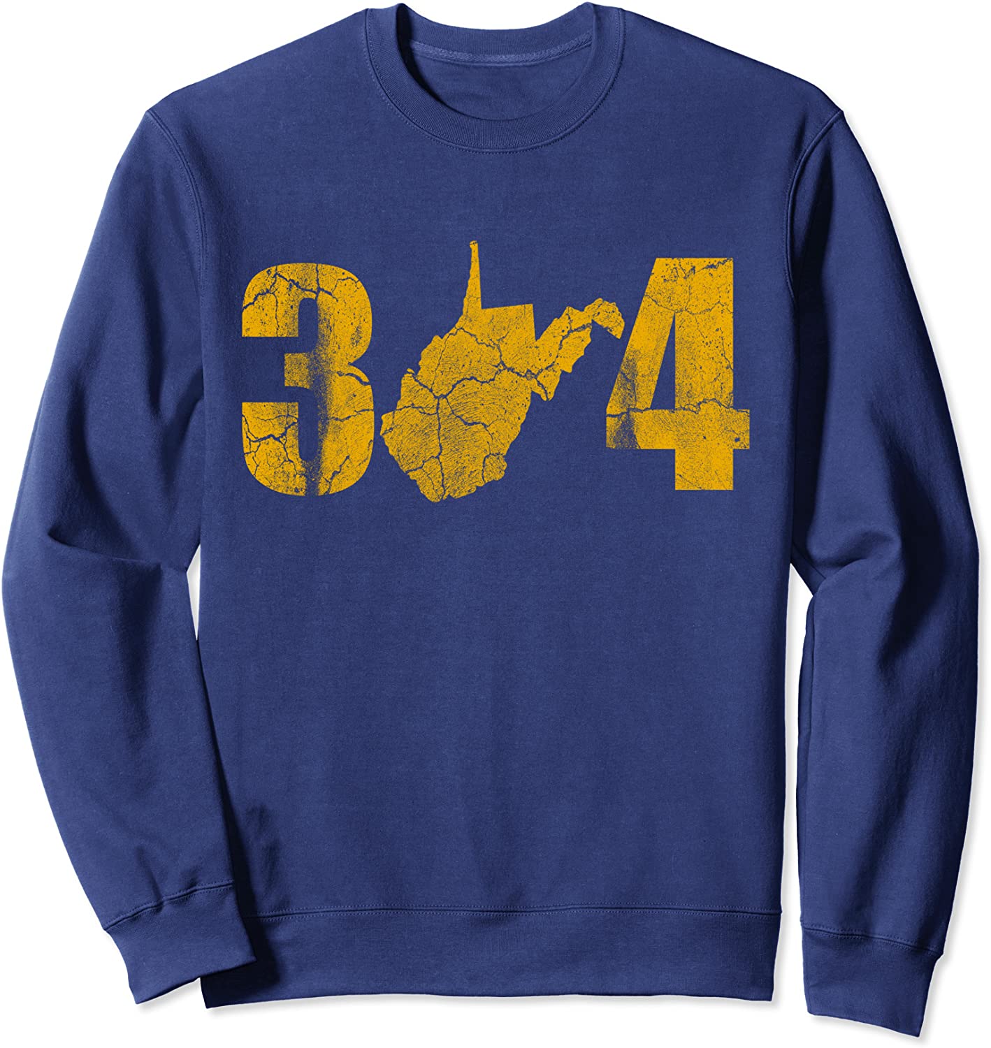 West Virginia 304 State Map WV Home Pride Vintage Sweatshirt