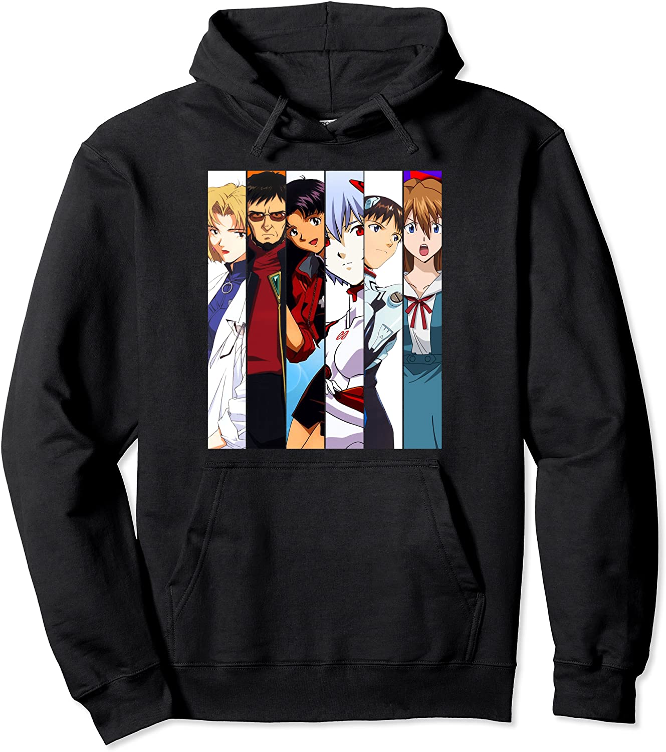 Vintage Evangelions Genesiss Neons Vaporwave Anime Character Pullover Hoodie