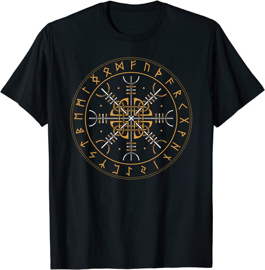Aegishjalmur Shirt Nordic Viking Symbol Helm Of Awe T-Shirt