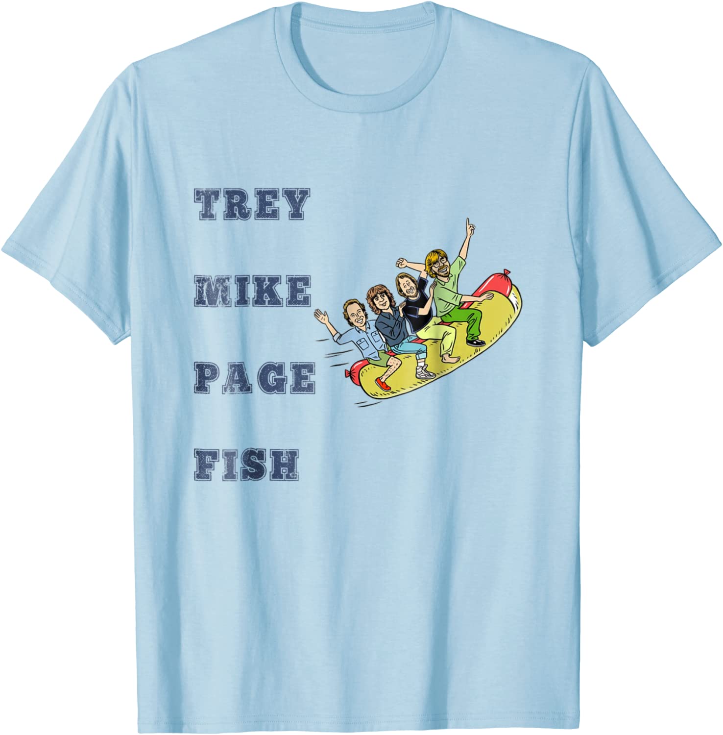 Trey Mike Page Fish Hotdog T-Shirt