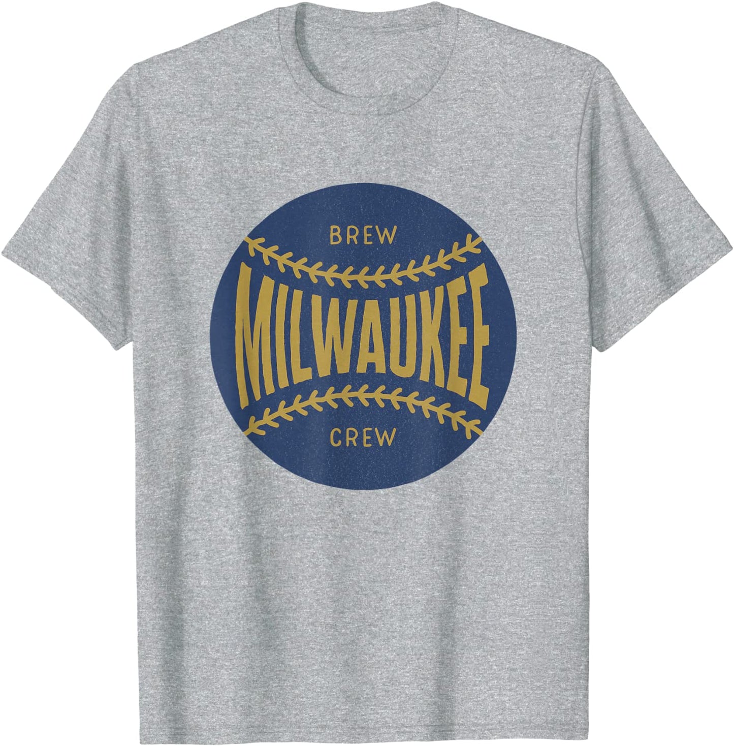 Retro vintage look Milwaukee baseball t-shirt distressed