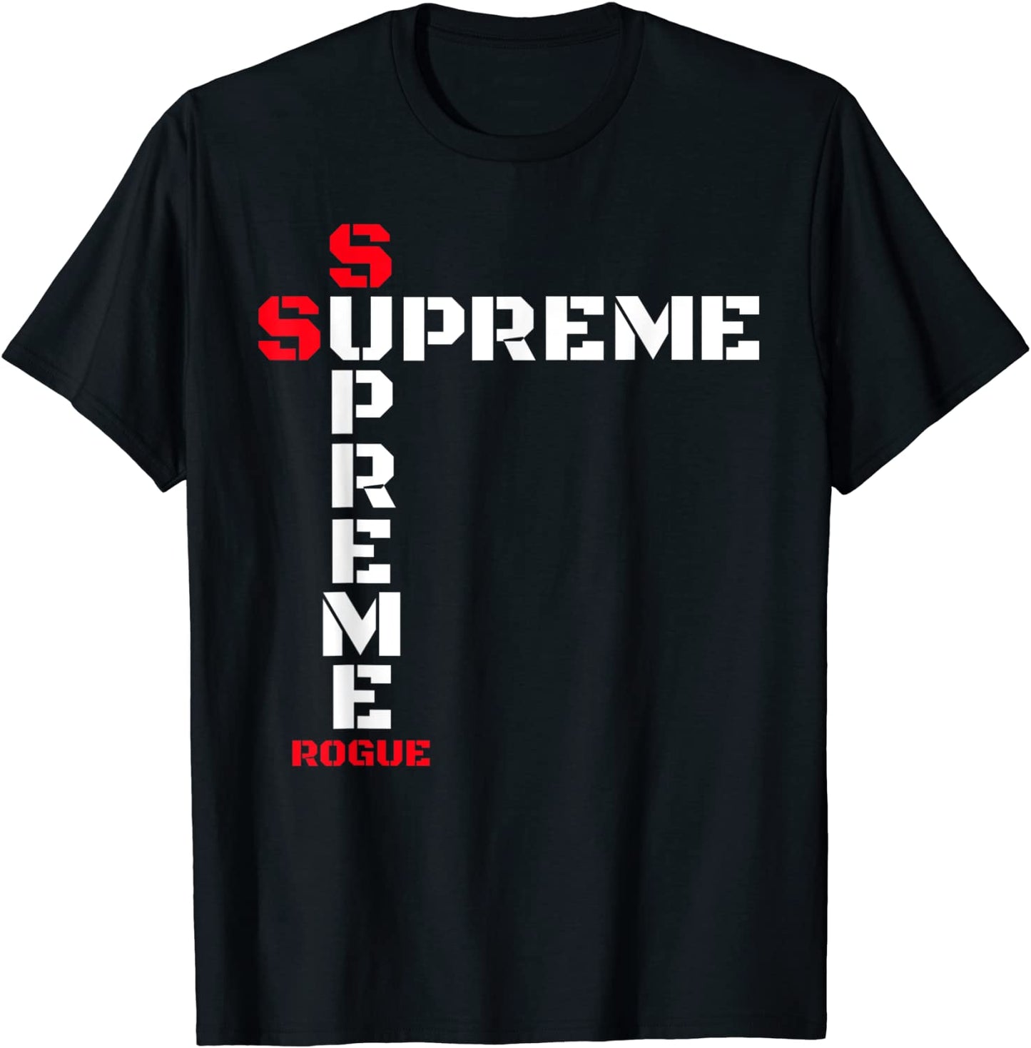 Supreme Rogue Warrior Patriot Military Armed Forces Rebel T-Shirt