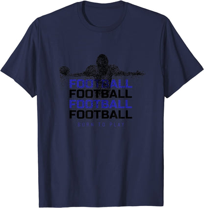 Unique American Football TEAM TOUCHDOWN Sports Fan Design T-Shirt