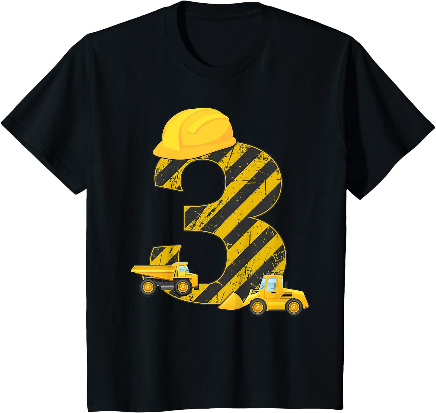 Kids 3rd Birthday Digger T-Shirt I 3 Years Builder Excavator Gift T-Shirt