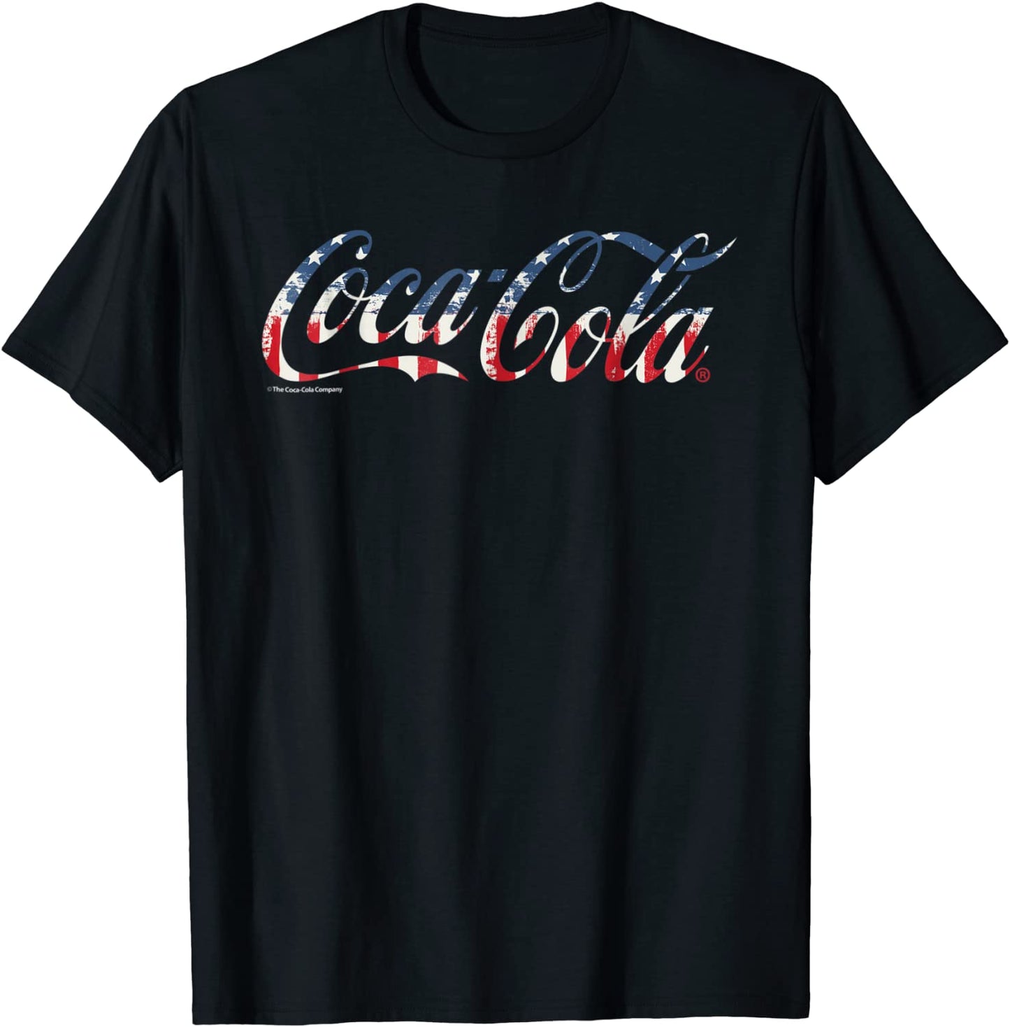 Coca-Cola Vintage American Flag Logo Graphic T-Shirt