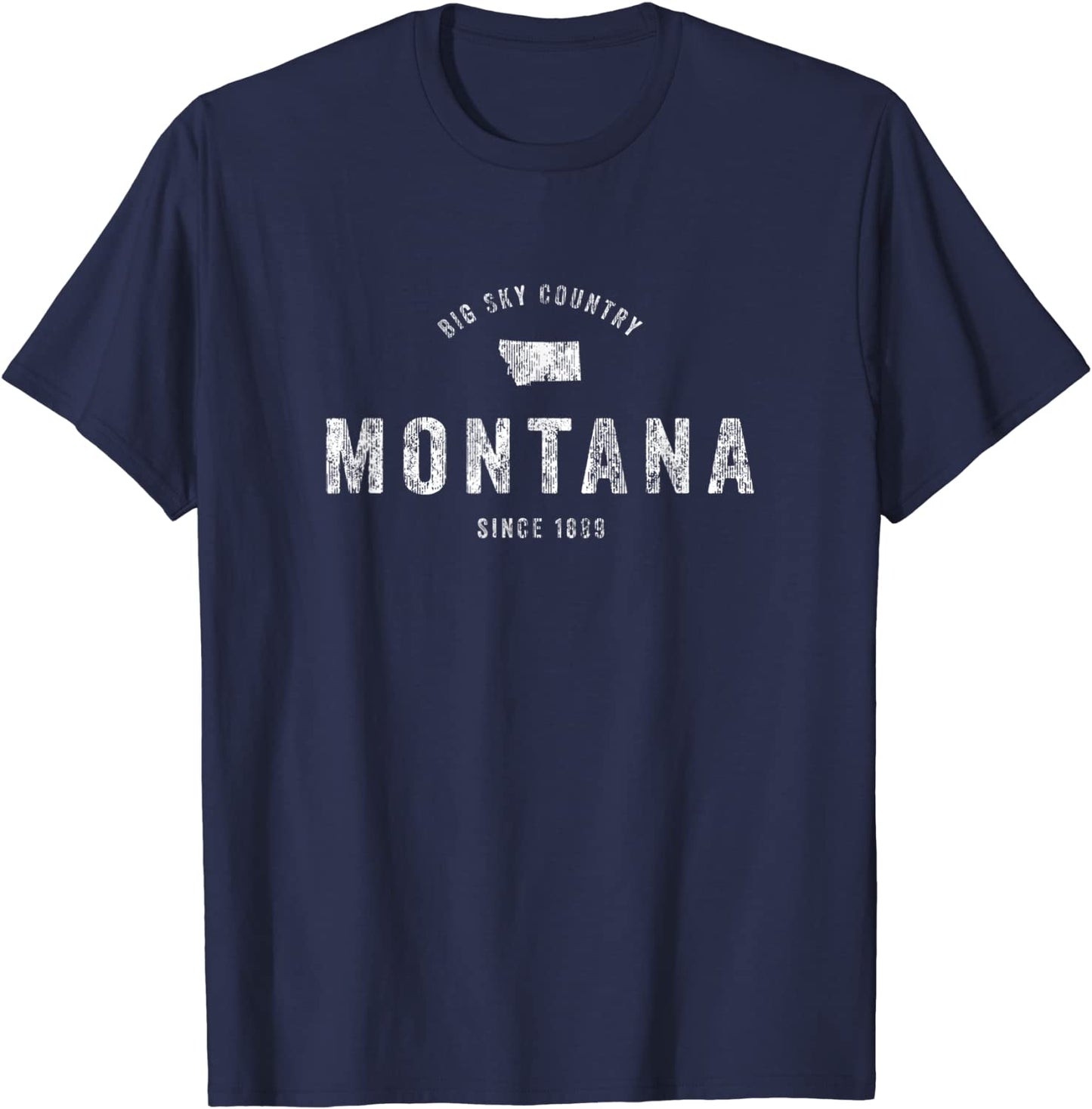 Montana T Shirt Vintage Sports Design Retro MT Tee