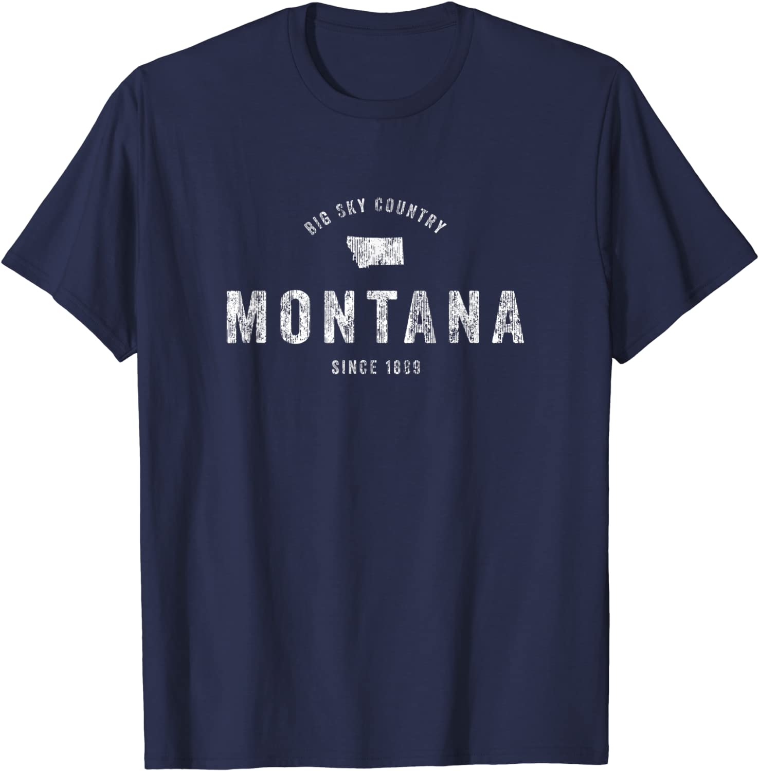 Montana T Shirt Vintage Sports Design Retro MT Tee