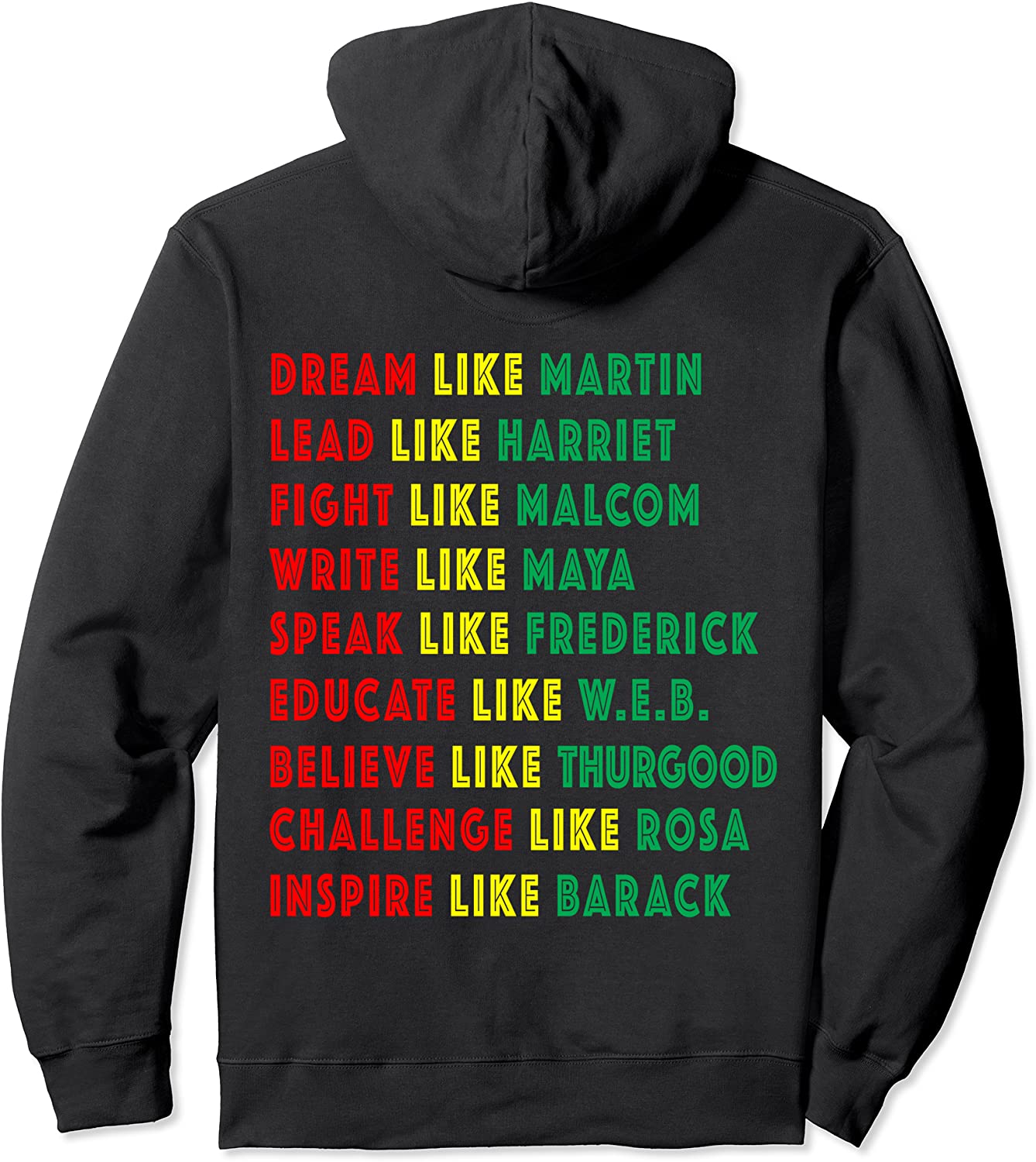 Black History Month Hoodie Black Pride Leaders Black Power Pullover Hoodie