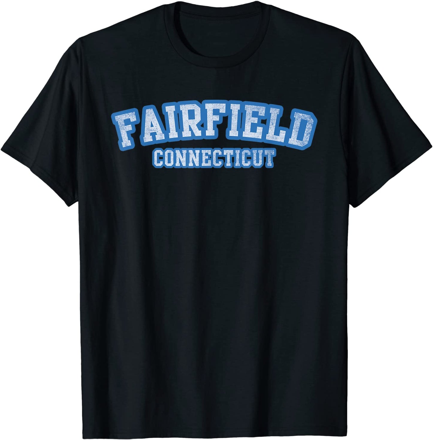 Fairfield Connecticut Athletic Text Sport Style T-Shirt