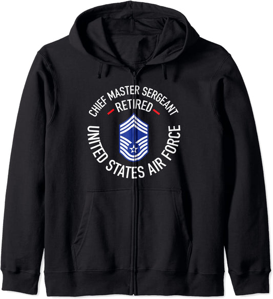 Chief Master Sergeant Retired Air Force Retirement Gifts Hoodie