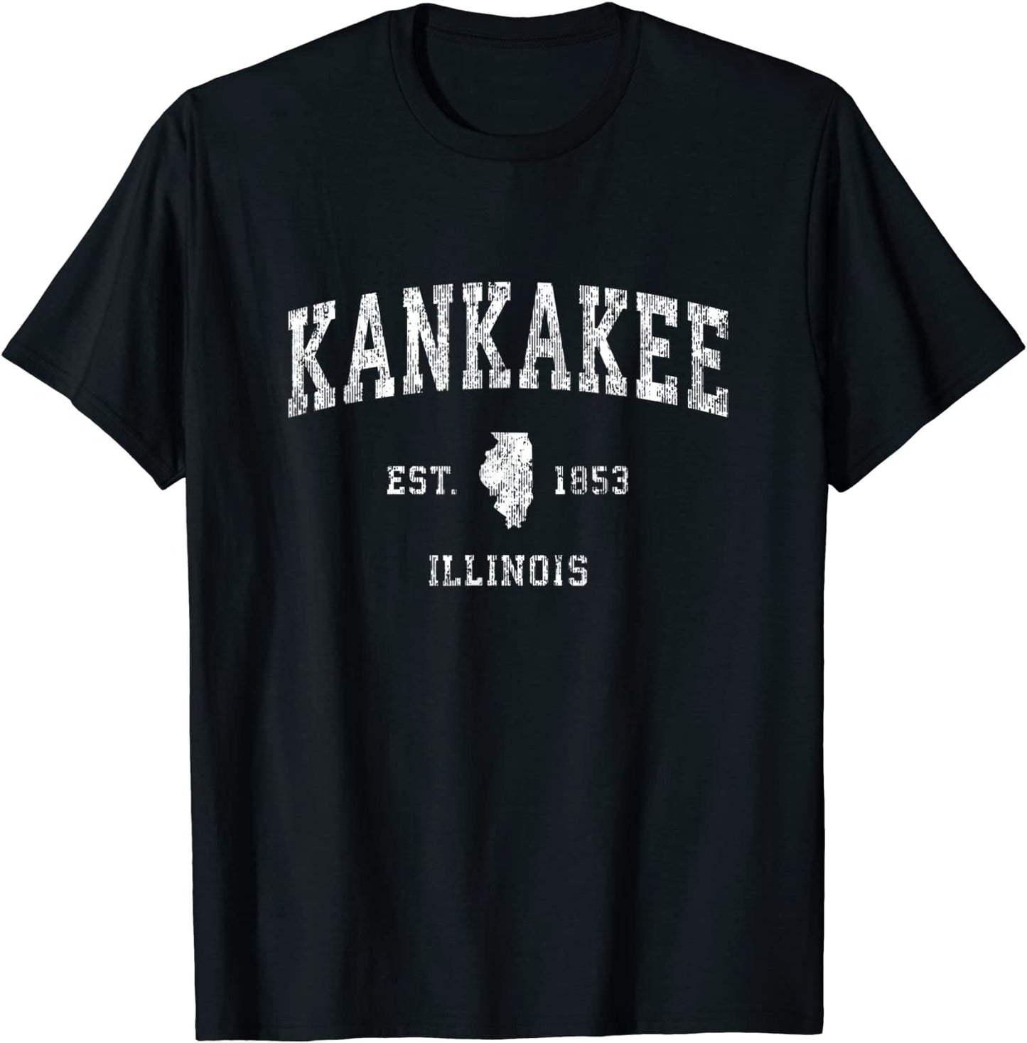 Kankakee Illinois IL Vintage Athletic Sports Design T-Shirt