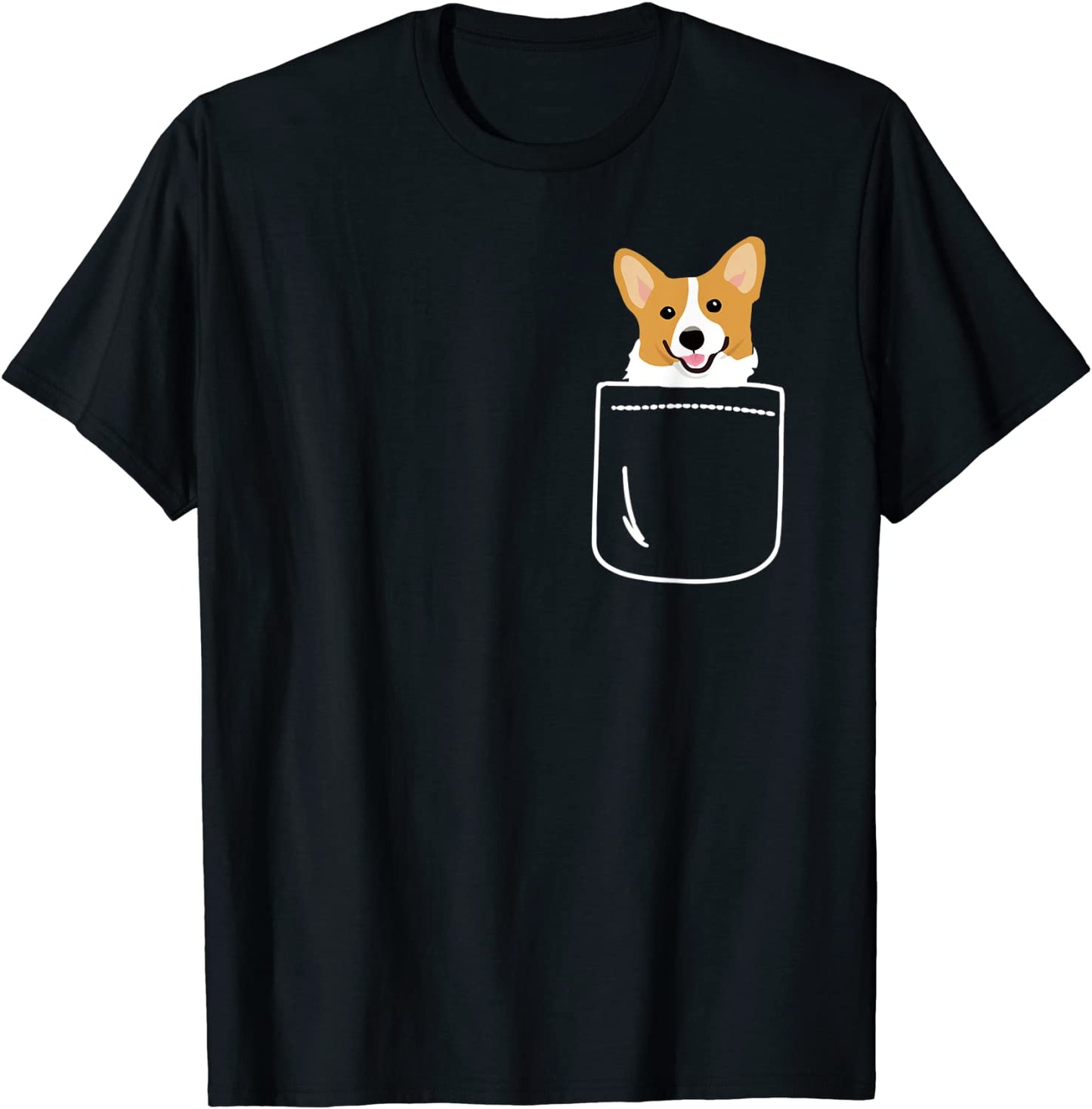 Corgi In Pocket Funny Corgi Crazy Dog Lover Gift T-Shirt