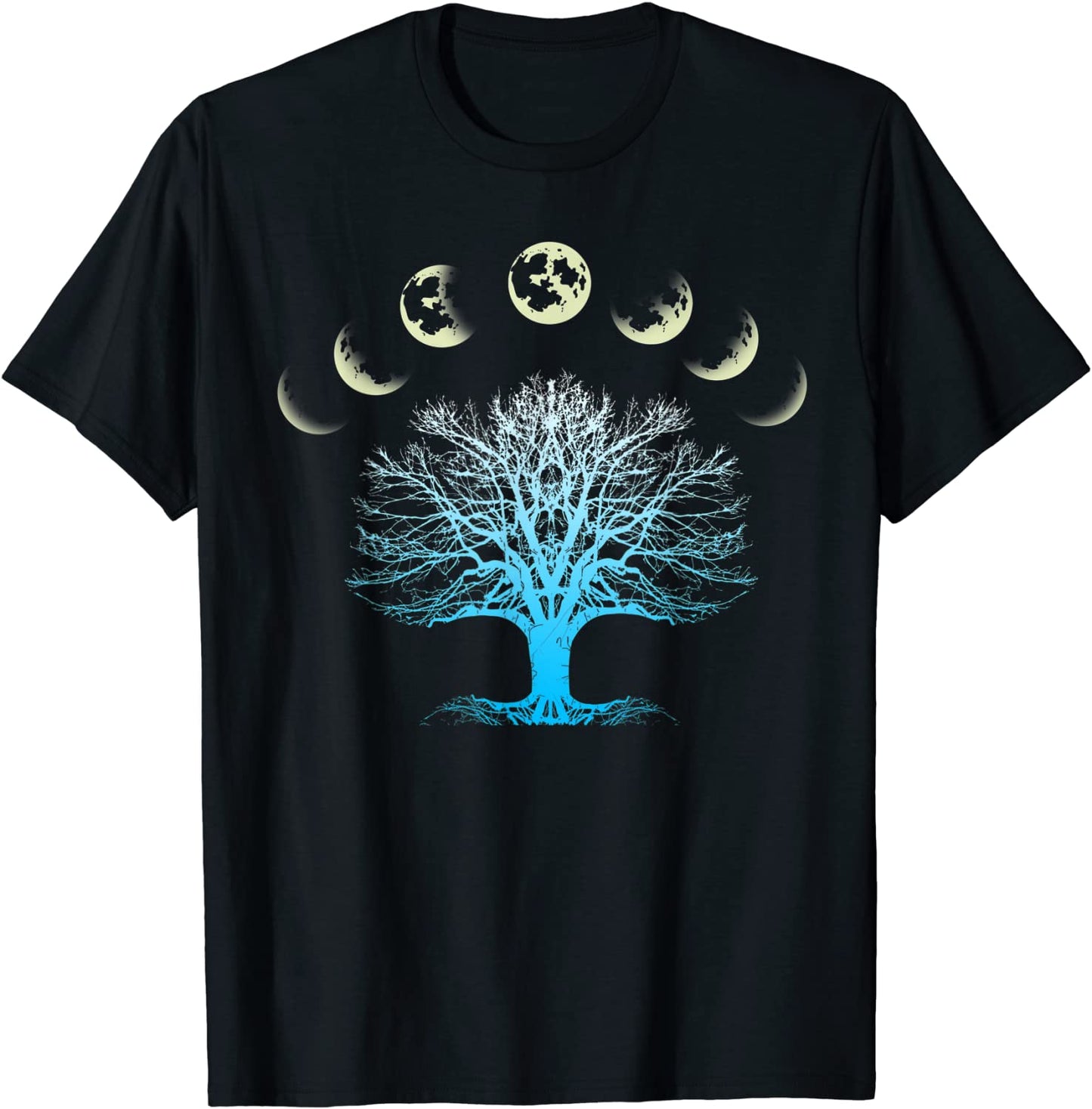 Tree Of Life Spiritual Shirt Moonphases for Yoga T-Shirt