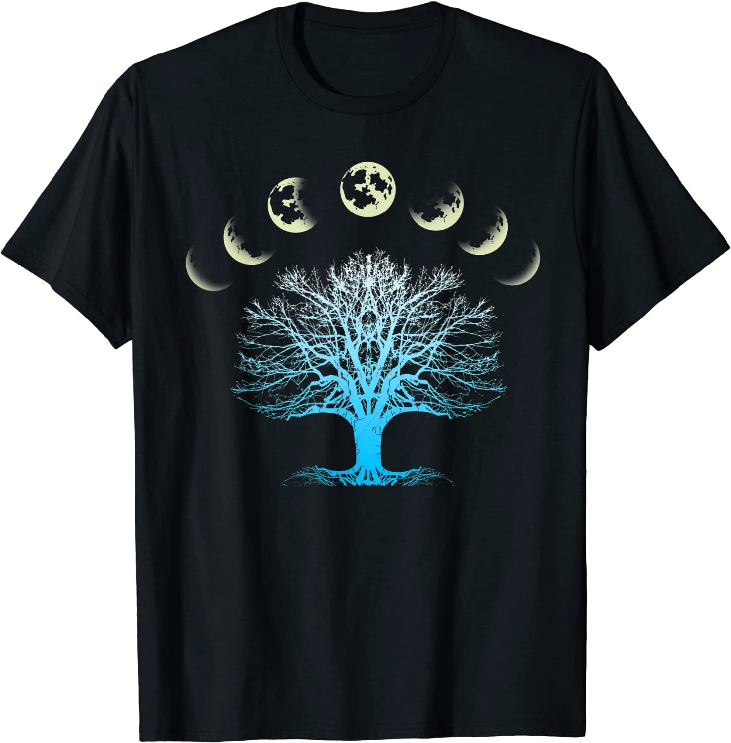 Tree Of Life Spiritual Shirt Moonphases for Yoga T-Shirt