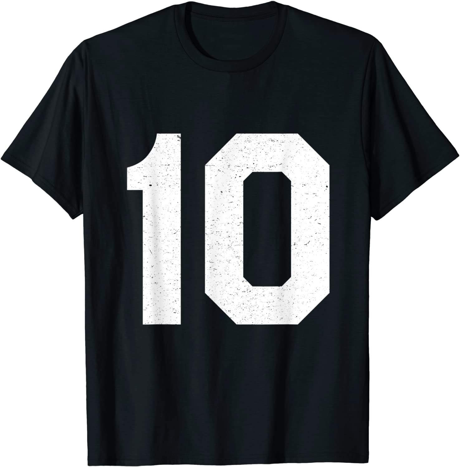 Jersey Number 10 Ten Athletic Sports Graphic T-Shirt
