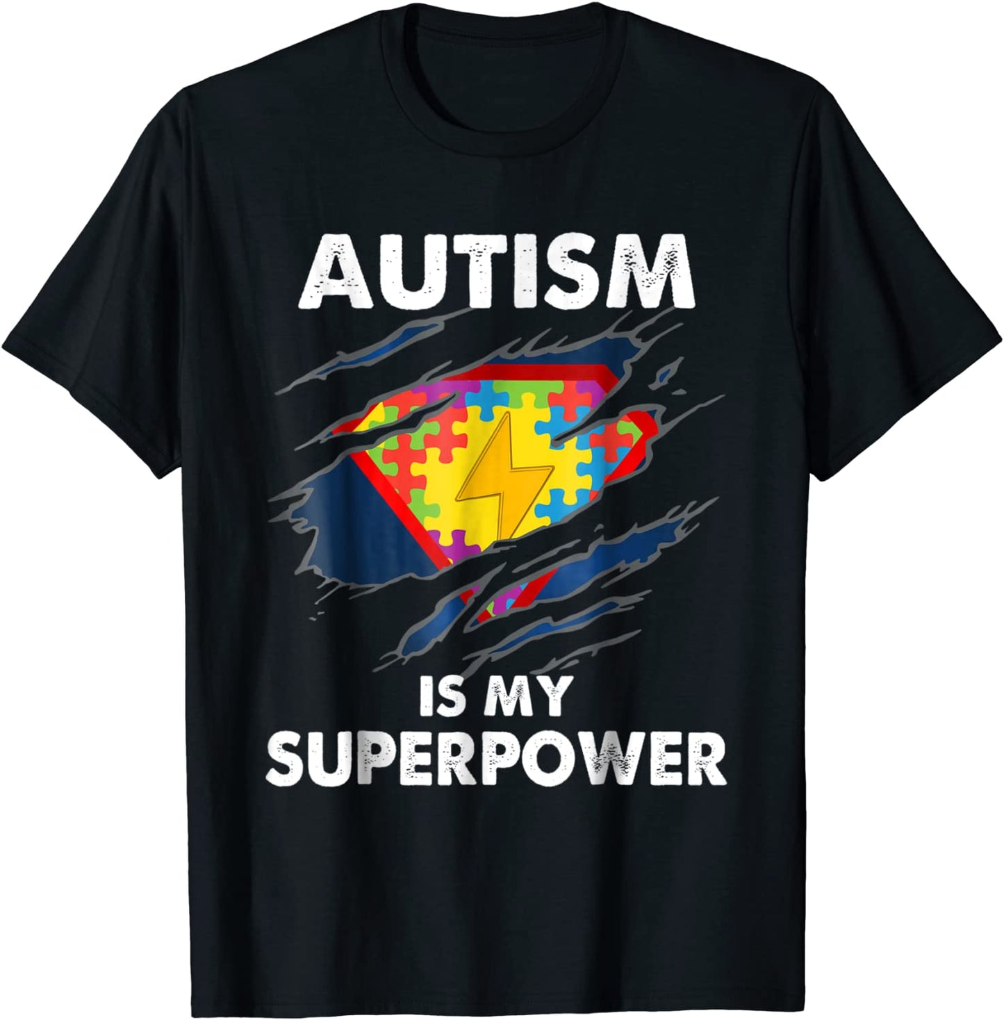 Autism is My Super Power Superhero Shirt Autism Awareness