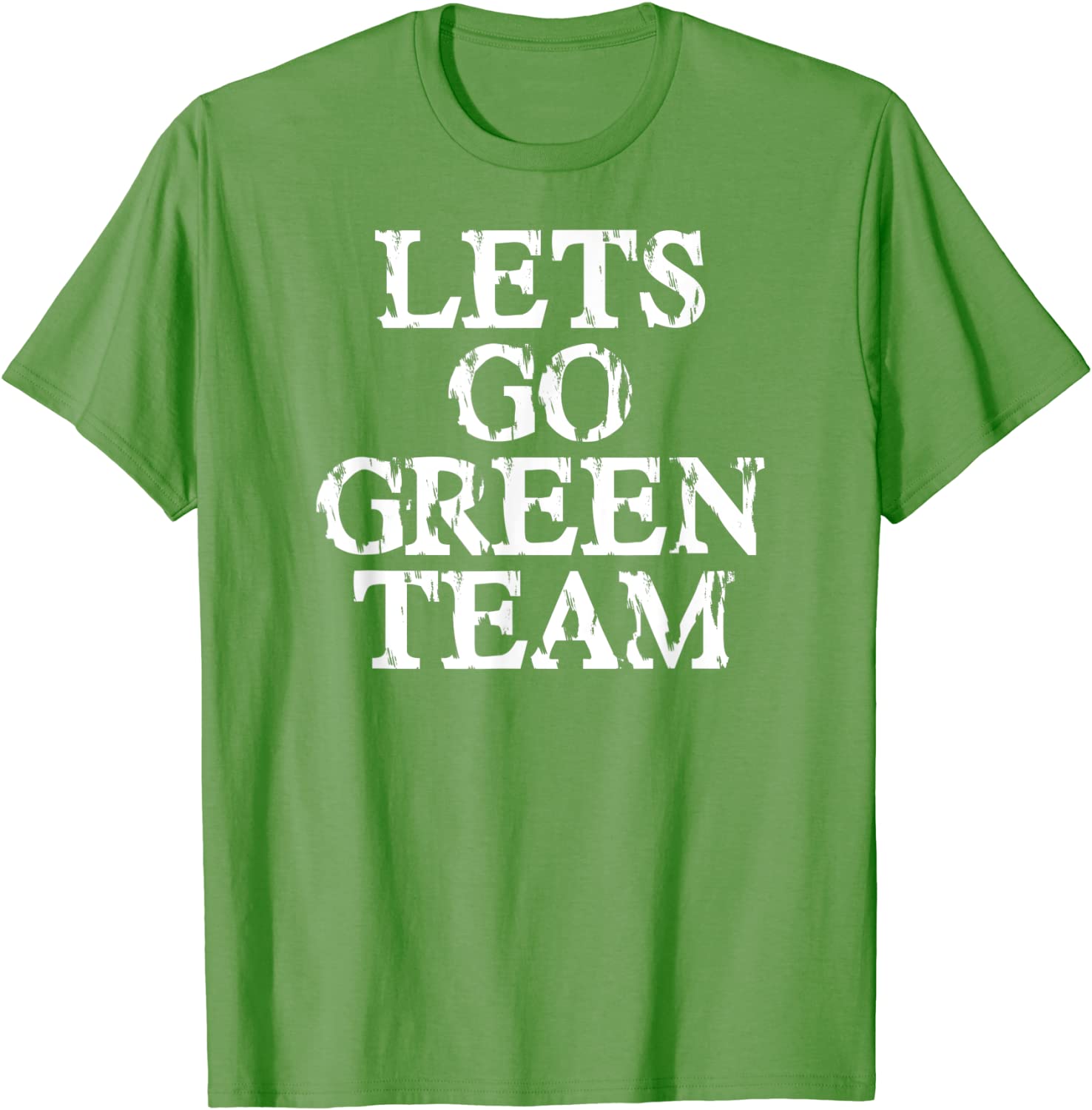 Lets Go Green Team Shirt for Families Whose Kids Play Sports