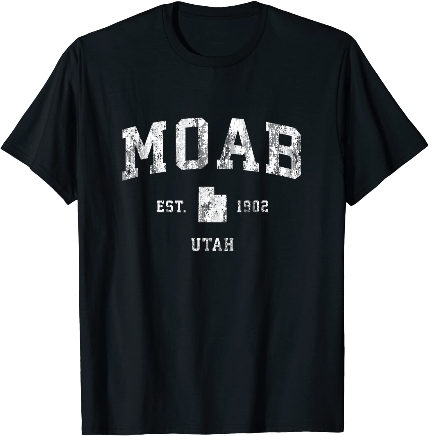 Moab Utah UT Vintage Athletic Sports Design T-Shirt